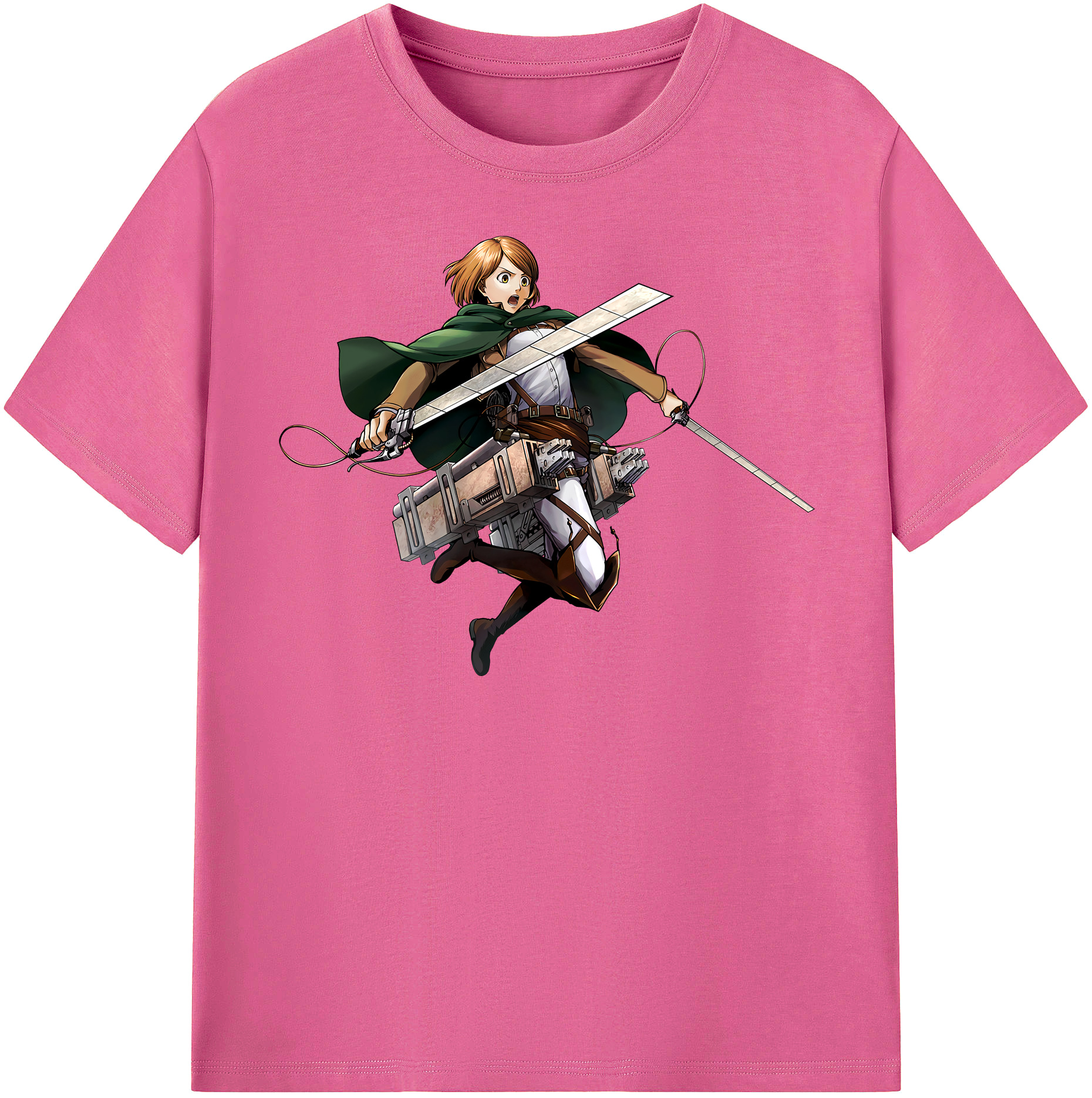 （画像用） 進撃の巨人 ペトラ·ラル Attack on Titan Petra Rall レディースカジュアルプリントTシャツ（綿100％）
