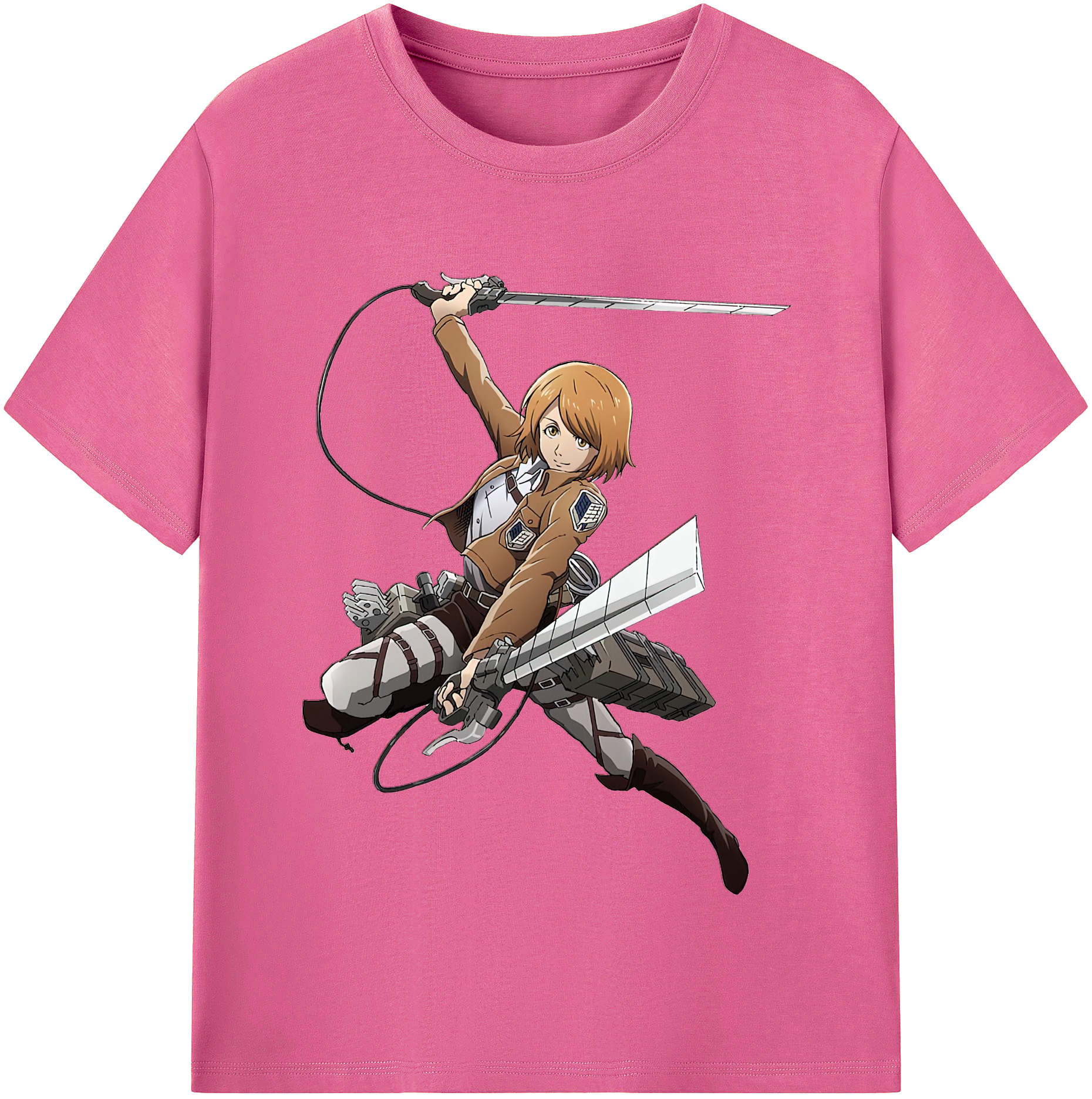 （画像用） 進撃の巨人 ペトラ·ラル Attack on Titan Petra Rall レディースカジュアルプリントTシャツ（綿100％）