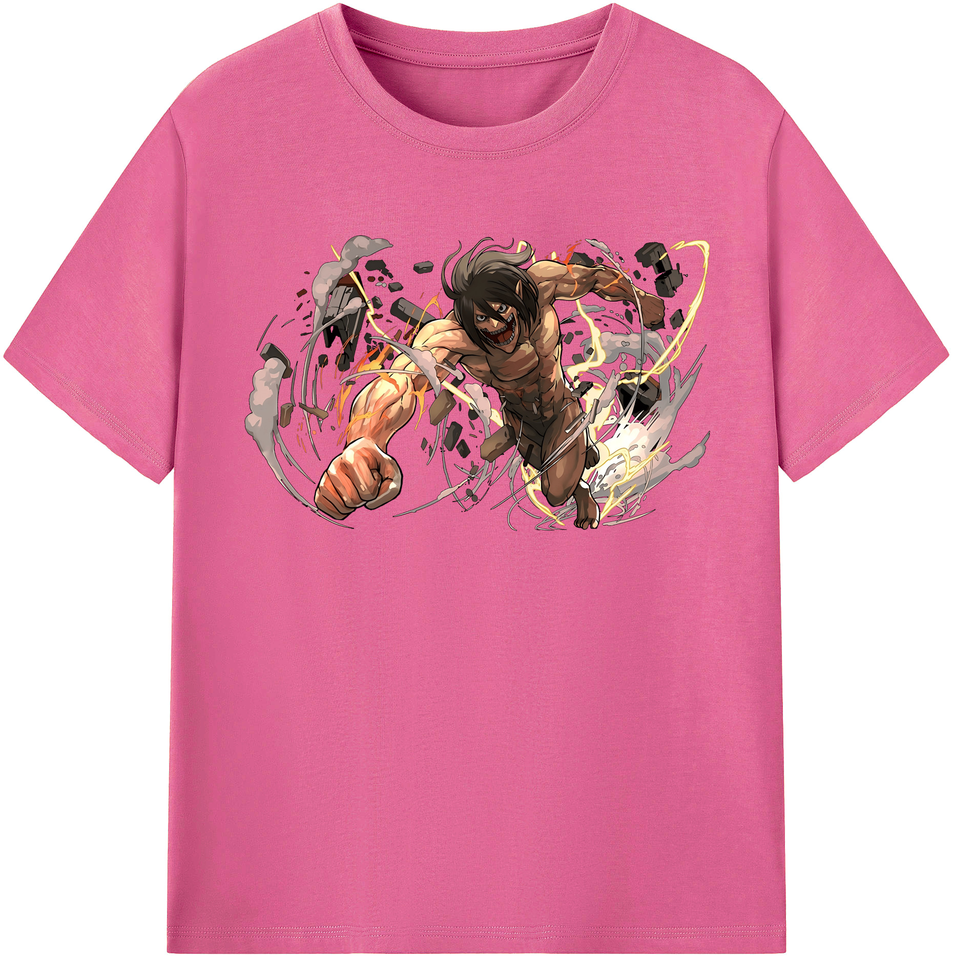 （画像用） 進撃の巨人 Attack on Titan レディースカジュアルプリントTシャツ（綿100％）