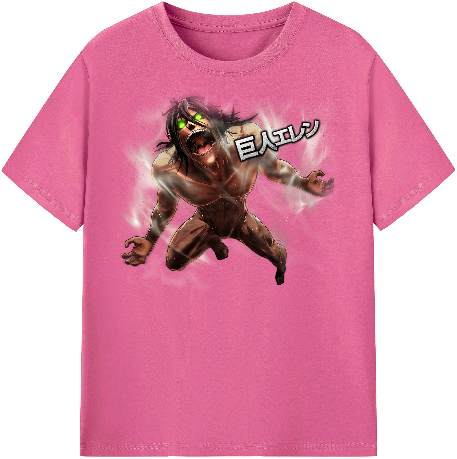 （画像用） 進撃の巨人 Attack on Titan レディースカジュアルプリントTシャツ（綿100％）