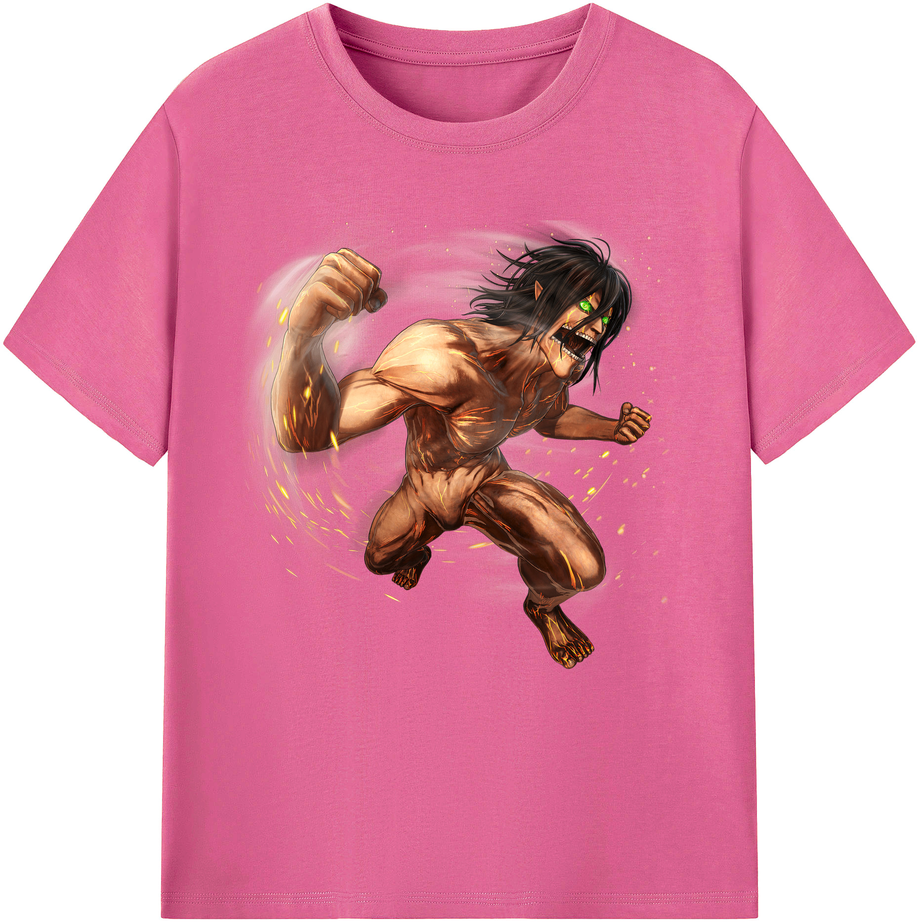 （画像用） 進撃の巨人 Attack on Titan レディースカジュアルプリントTシャツ（綿100％）