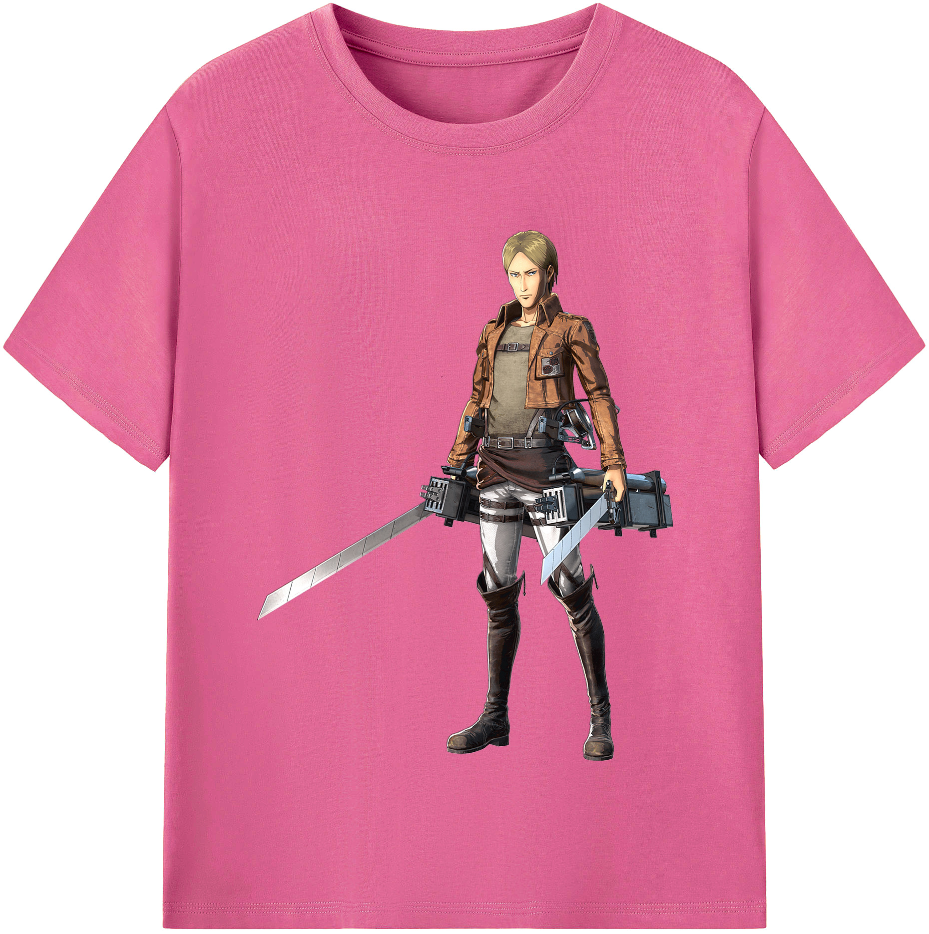 （画像用） 進撃の巨人 Attack on Titan レディースカジュアルプリントTシャツ（綿100％）