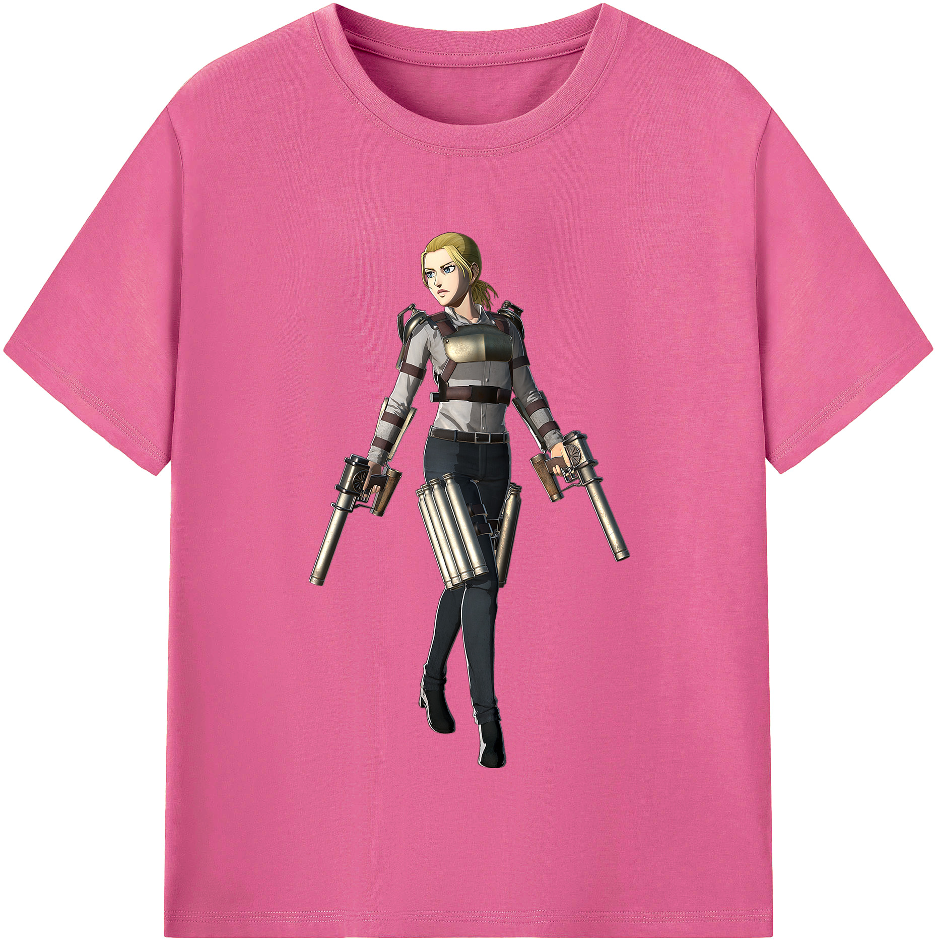 （画像用） 進撃の巨人 Attack on Titan レディースカジュアルプリントTシャツ（綿100％）