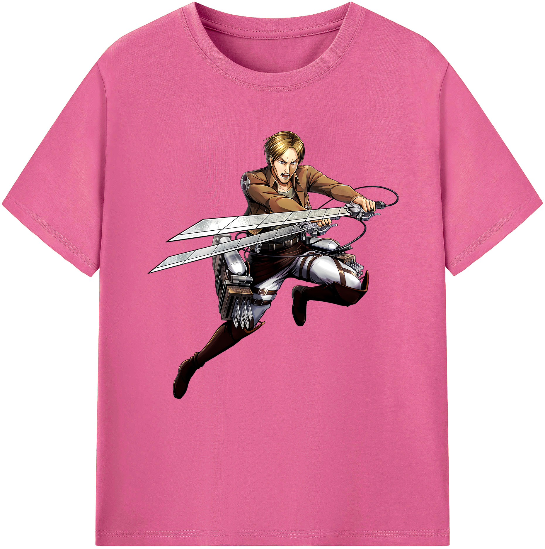 （画像用） 進撃の巨人 Attack on Titan レディースカジュアルプリントTシャツ（綿100％）