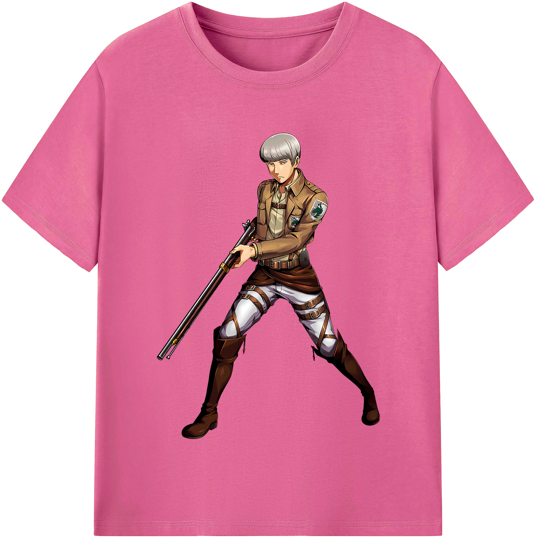 （画像用） 進撃の巨人 Attack on Titan レディースカジュアルプリントTシャツ（綿100％）