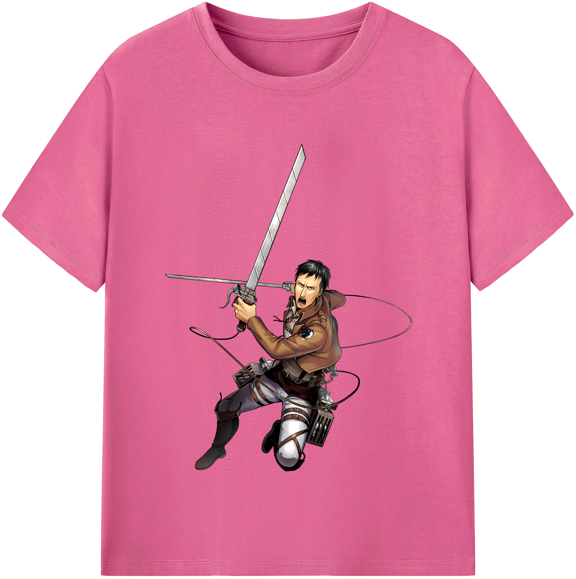 （画像用） 進撃の巨人 Attack on Titan レディースカジュアルプリントTシャツ（綿100％）