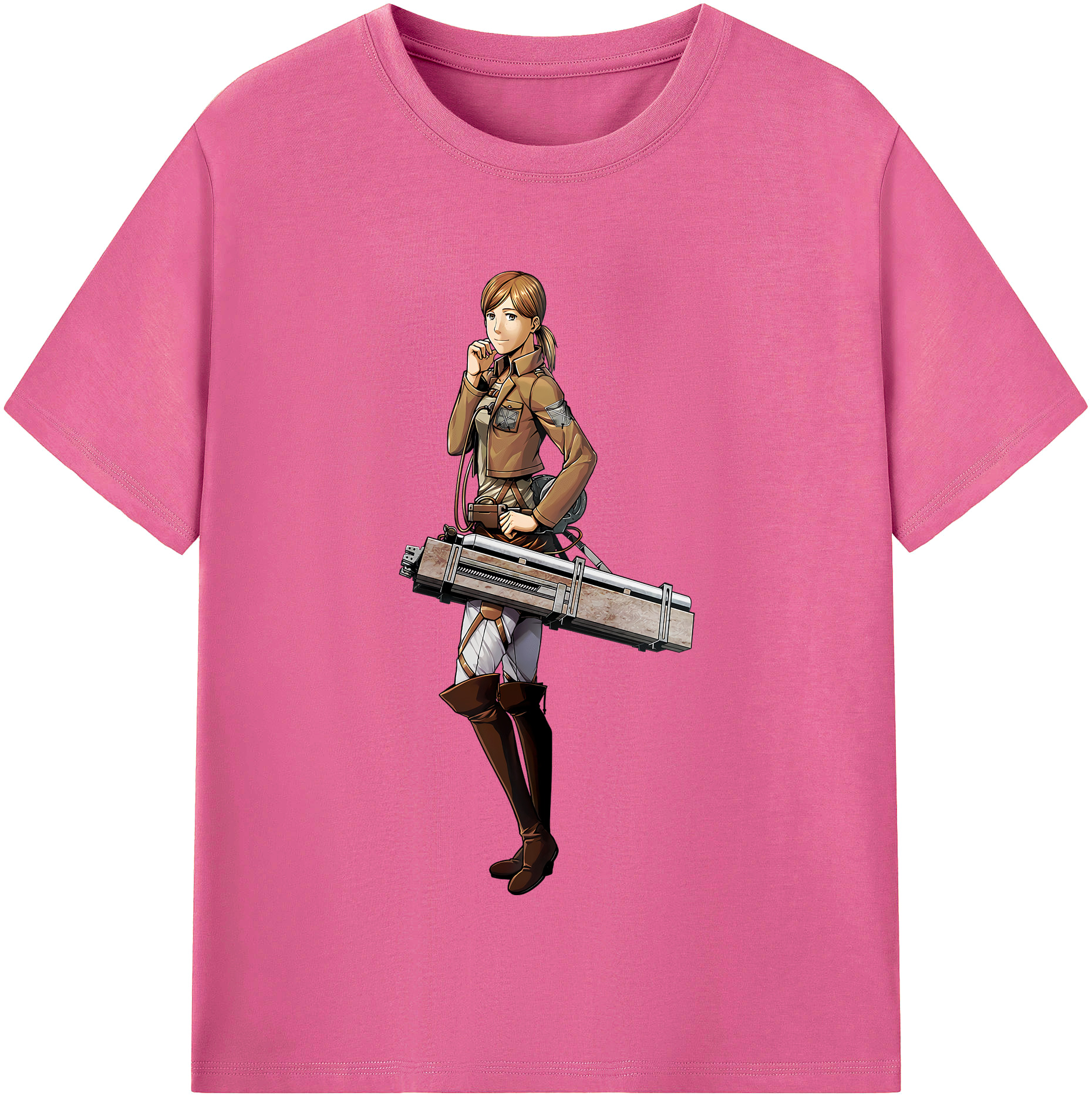 （画像用） 進撃の巨人 Attack on Titan レディースカジュアルプリントTシャツ（綿100％）