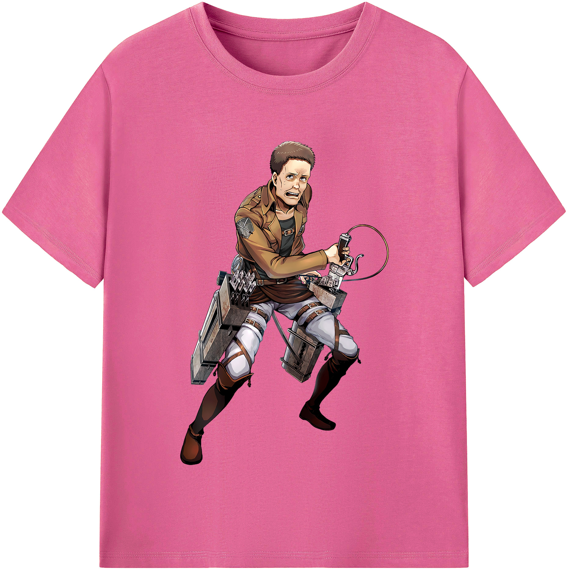 （画像用） 進撃の巨人 Attack on Titan レディースカジュアルプリントTシャツ（綿100％）