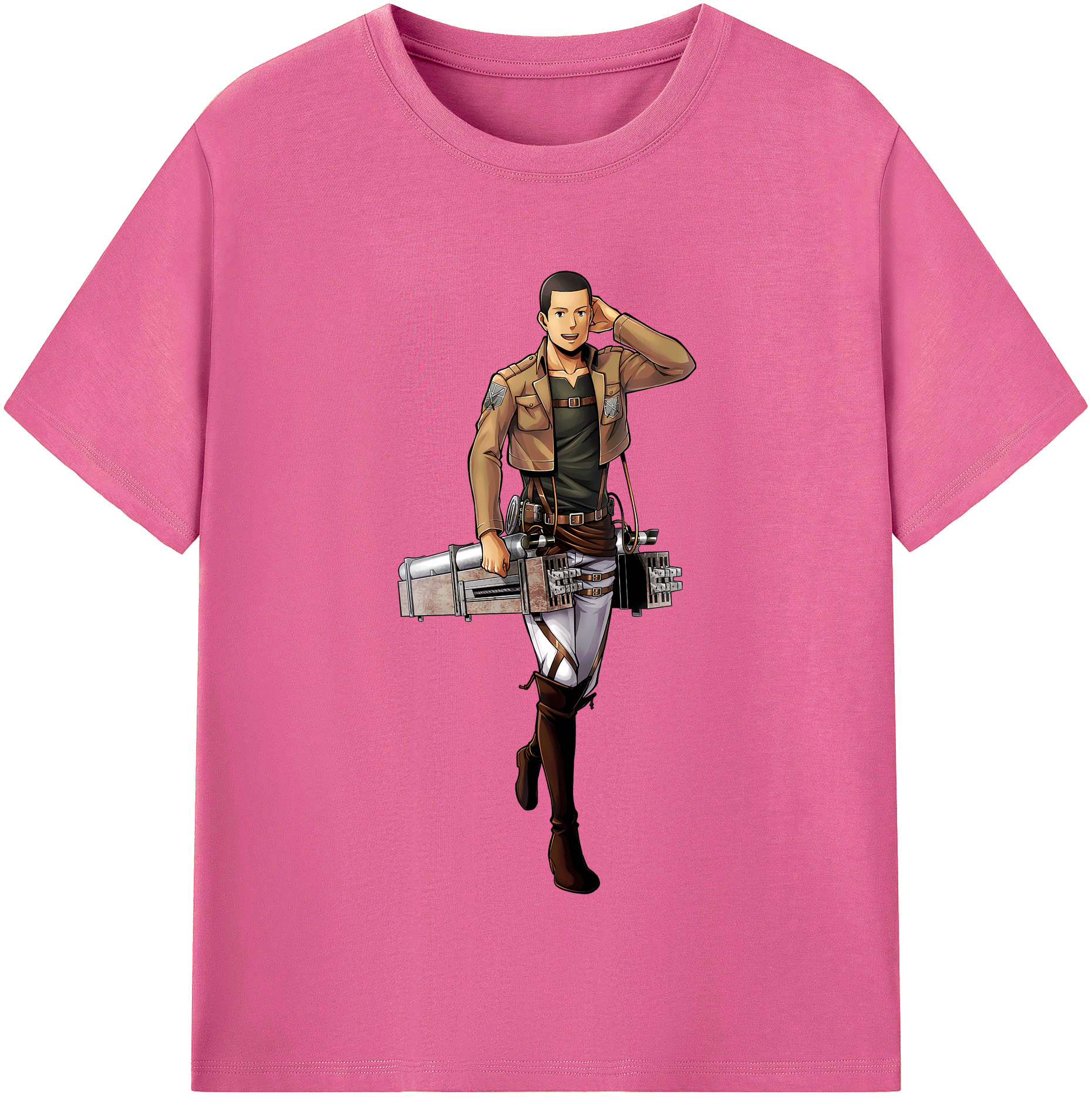 （画像用） 進撃の巨人 Attack on Titan レディースカジュアルプリントTシャツ（綿100％）