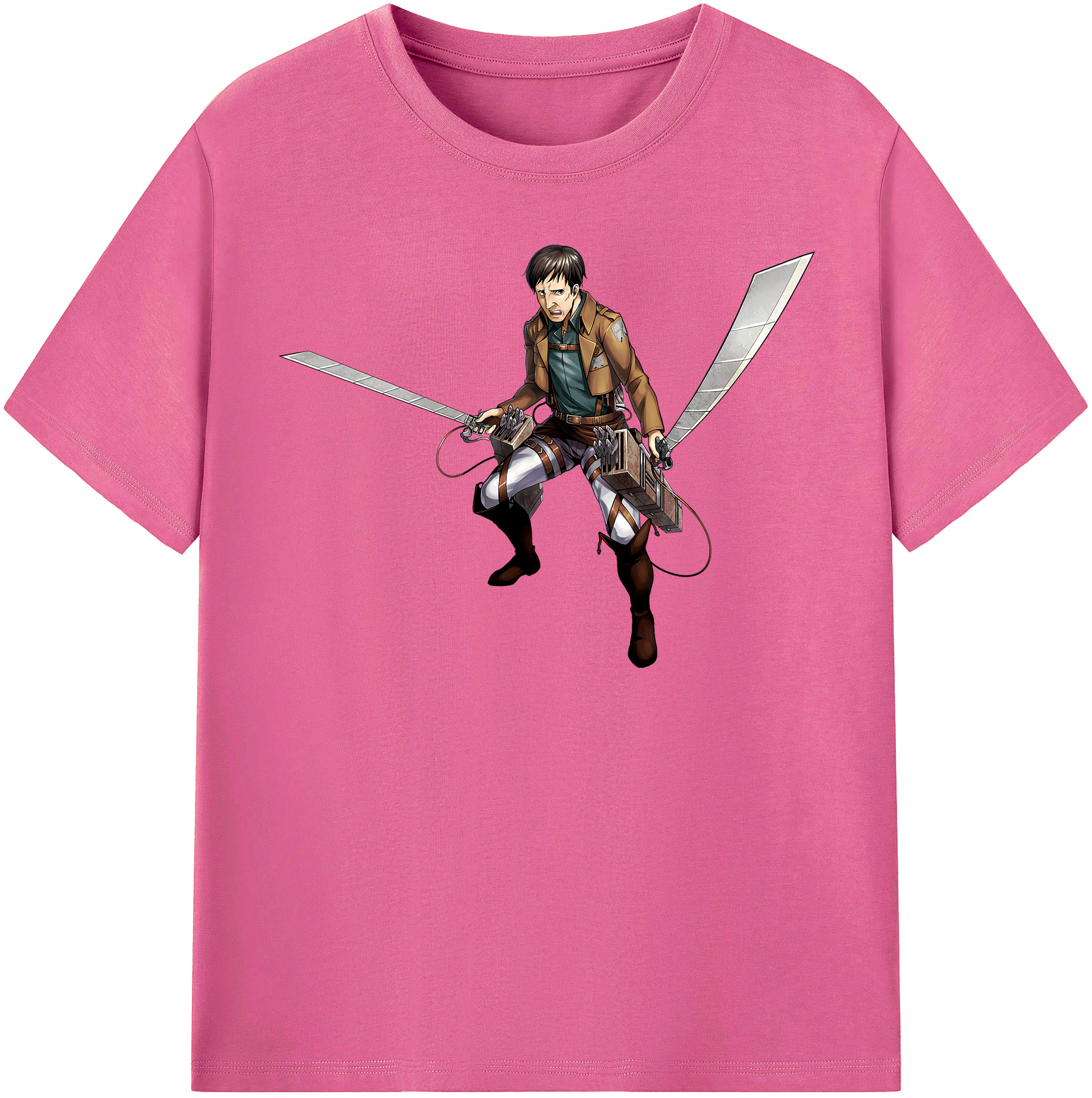（画像用） 進撃の巨人 Attack on Titan レディースカジュアルプリントTシャツ（綿100％）