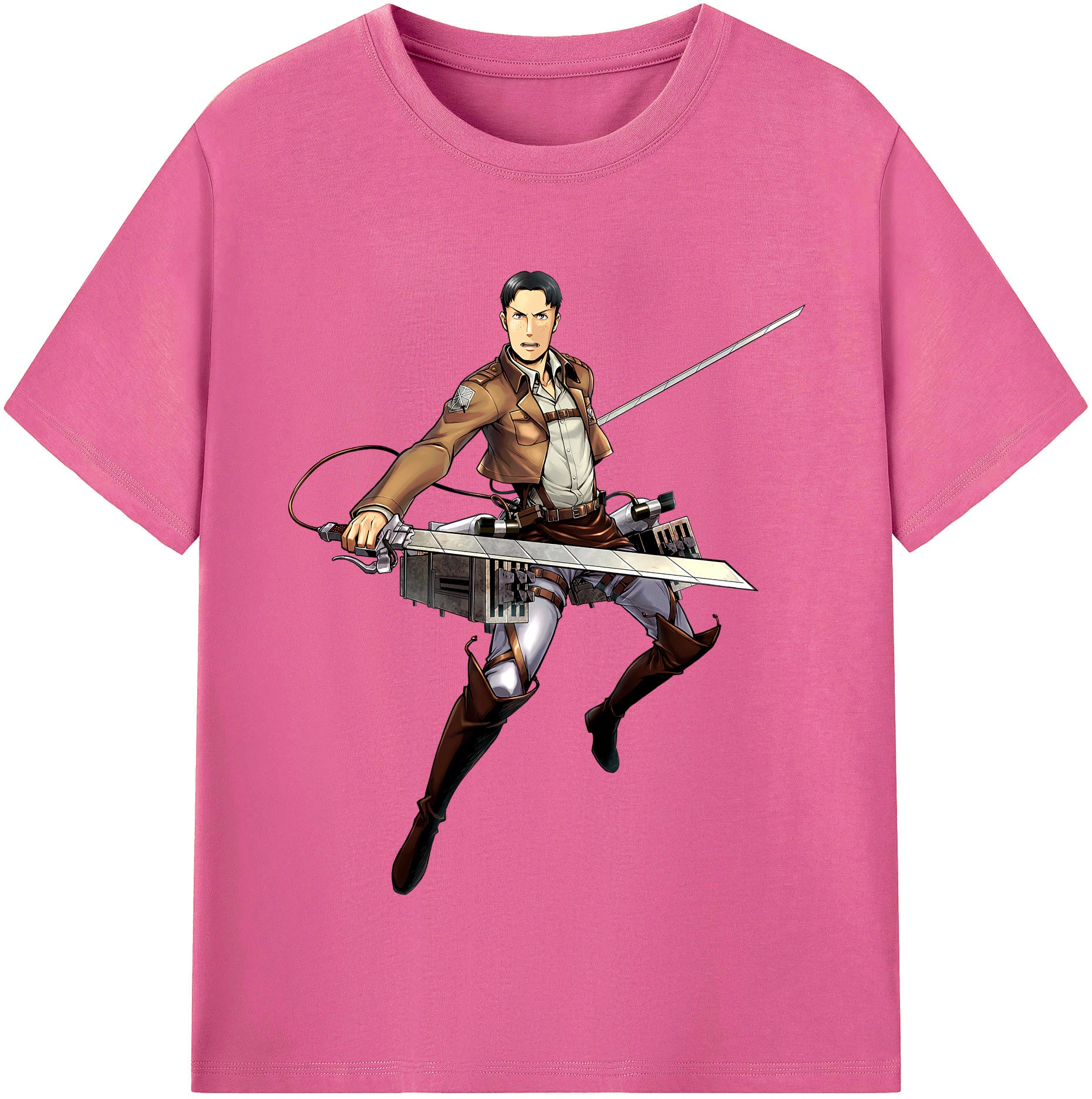 （画像用） 進撃の巨人 Attack on Titan レディースカジュアルプリントTシャツ（綿100％）