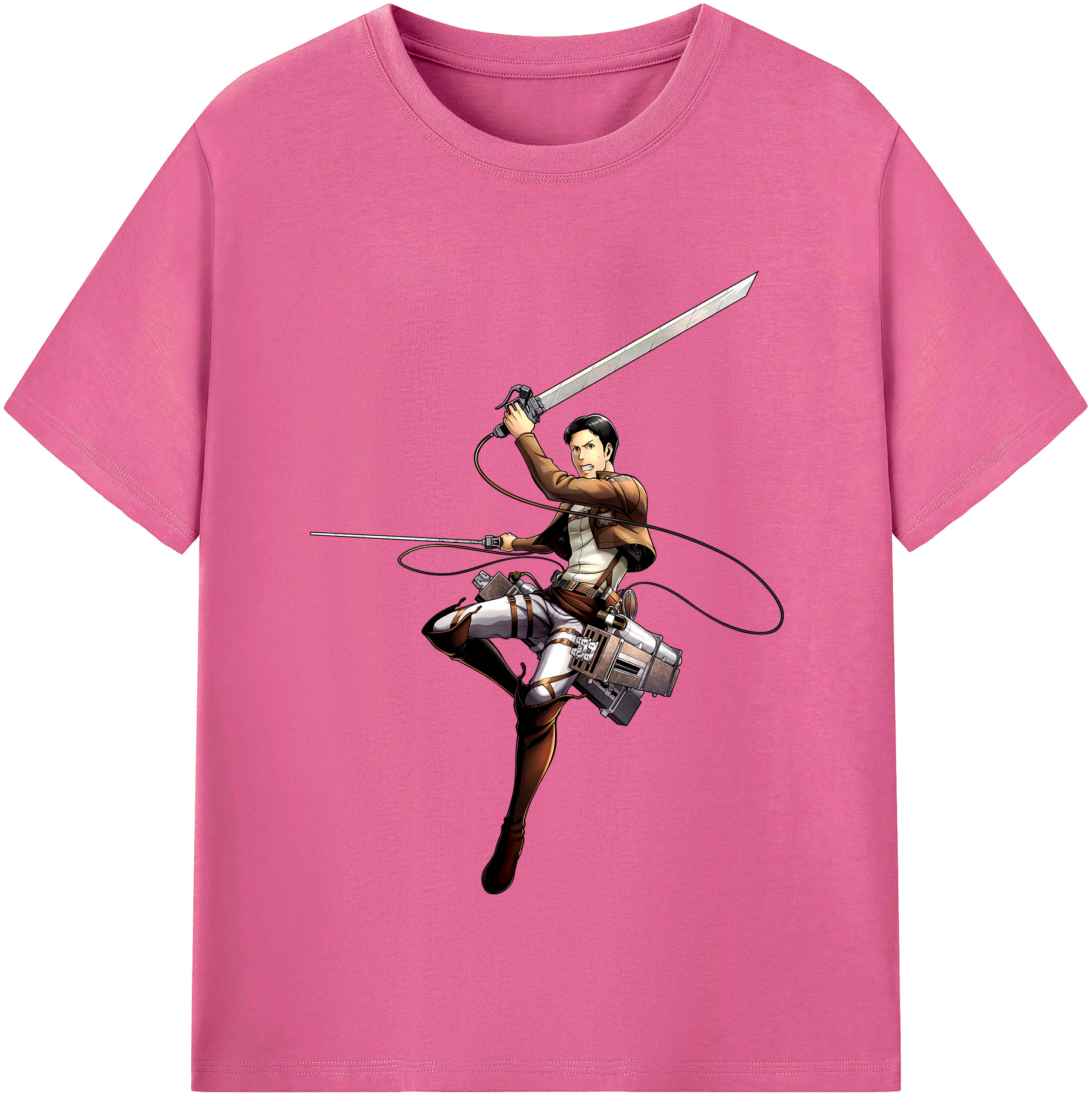 （画像用） 進撃の巨人 Attack on Titan レディースカジュアルプリントTシャツ（綿100％）