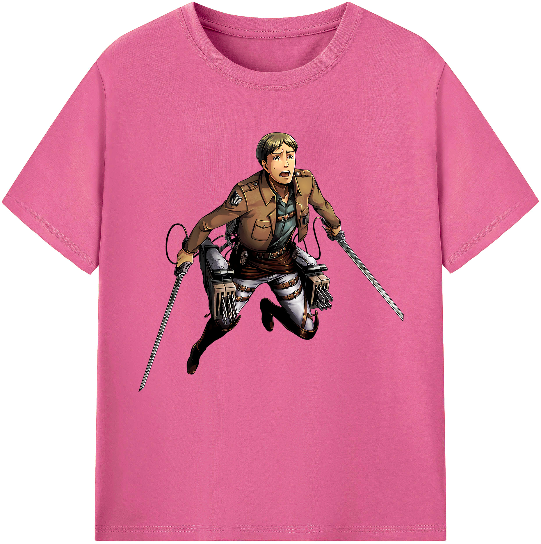 （画像用） 進撃の巨人 Attack on Titan レディースカジュアルプリントTシャツ（綿100％）