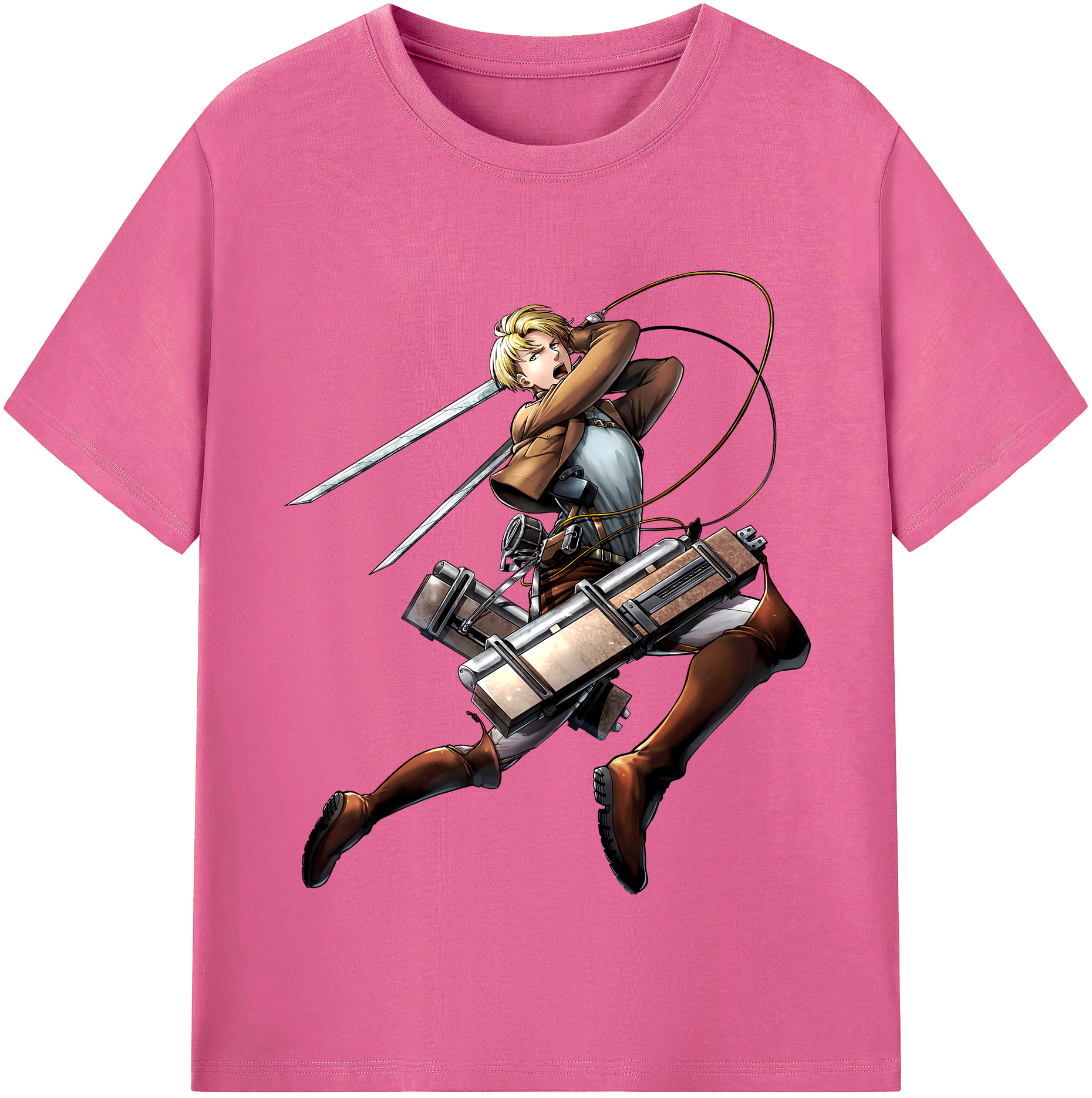 （画像用） 進撃の巨人 Attack on Titan レディースカジュアルプリントTシャツ（綿100％）