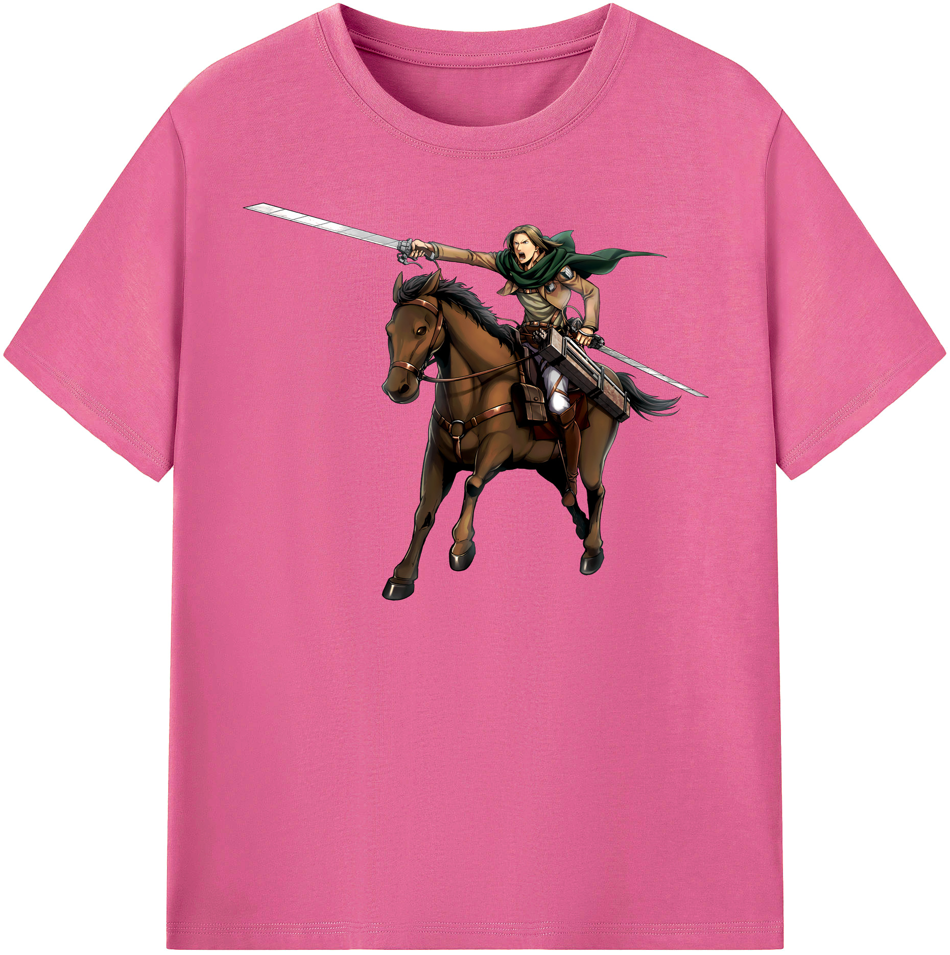 （画像用） 進撃の巨人 Attack on Titan レディースカジュアルプリントTシャツ（綿100％）