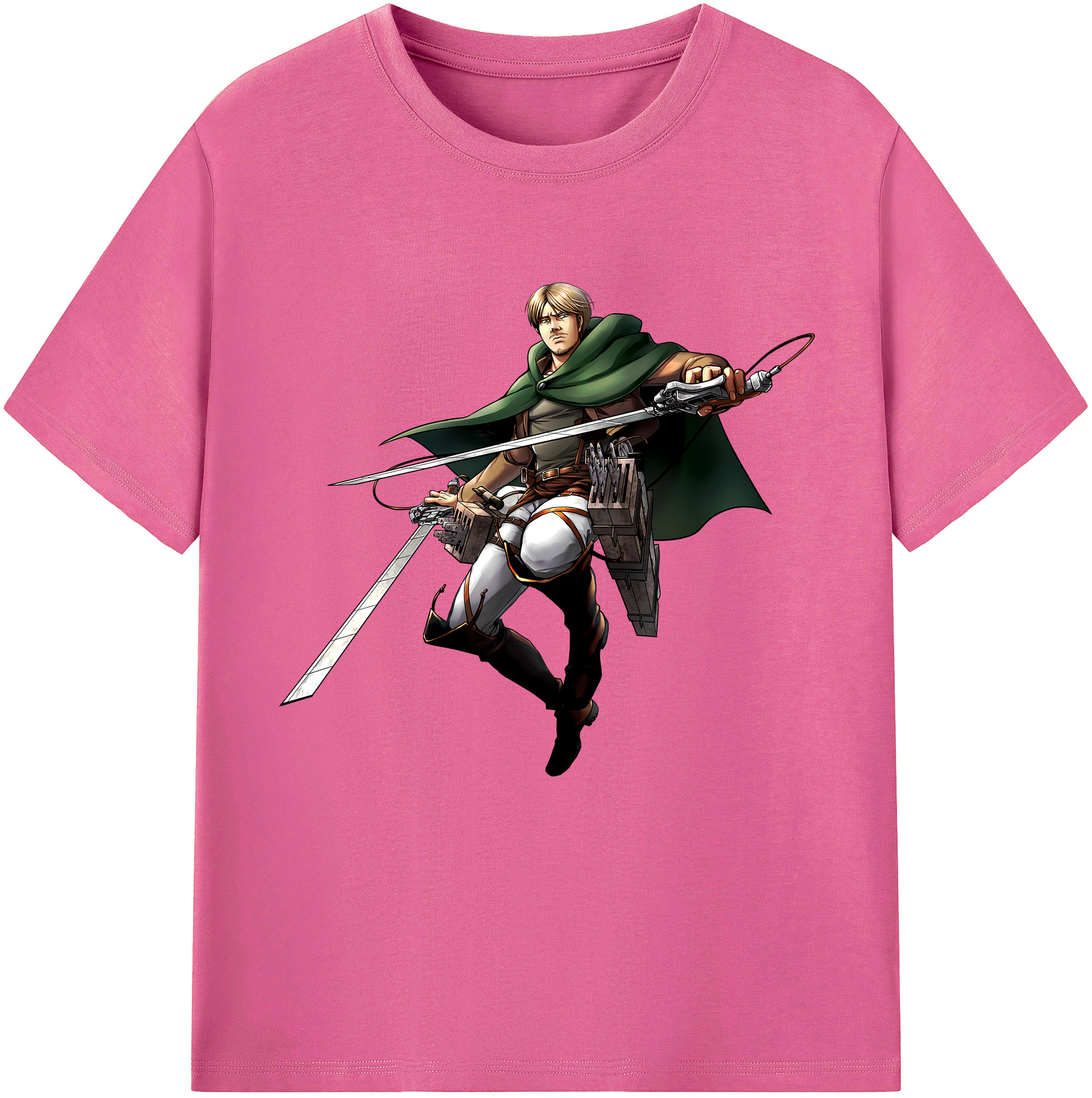 （画像用） 進撃の巨人 Attack on Titan レディースカジュアルプリントTシャツ（綿100％）