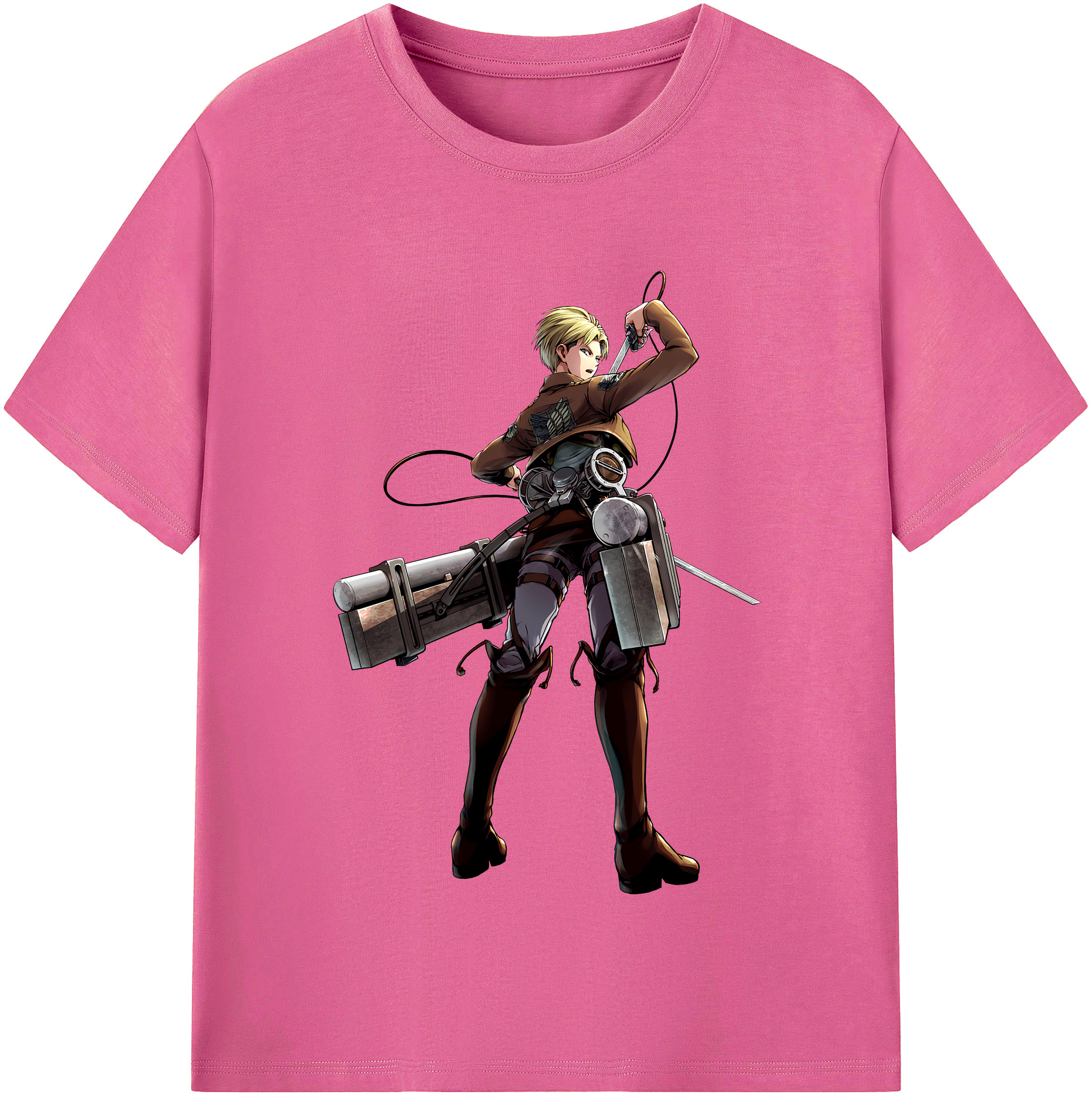 （画像用） 進撃の巨人 Attack on Titan レディースカジュアルプリントTシャツ（綿100％）