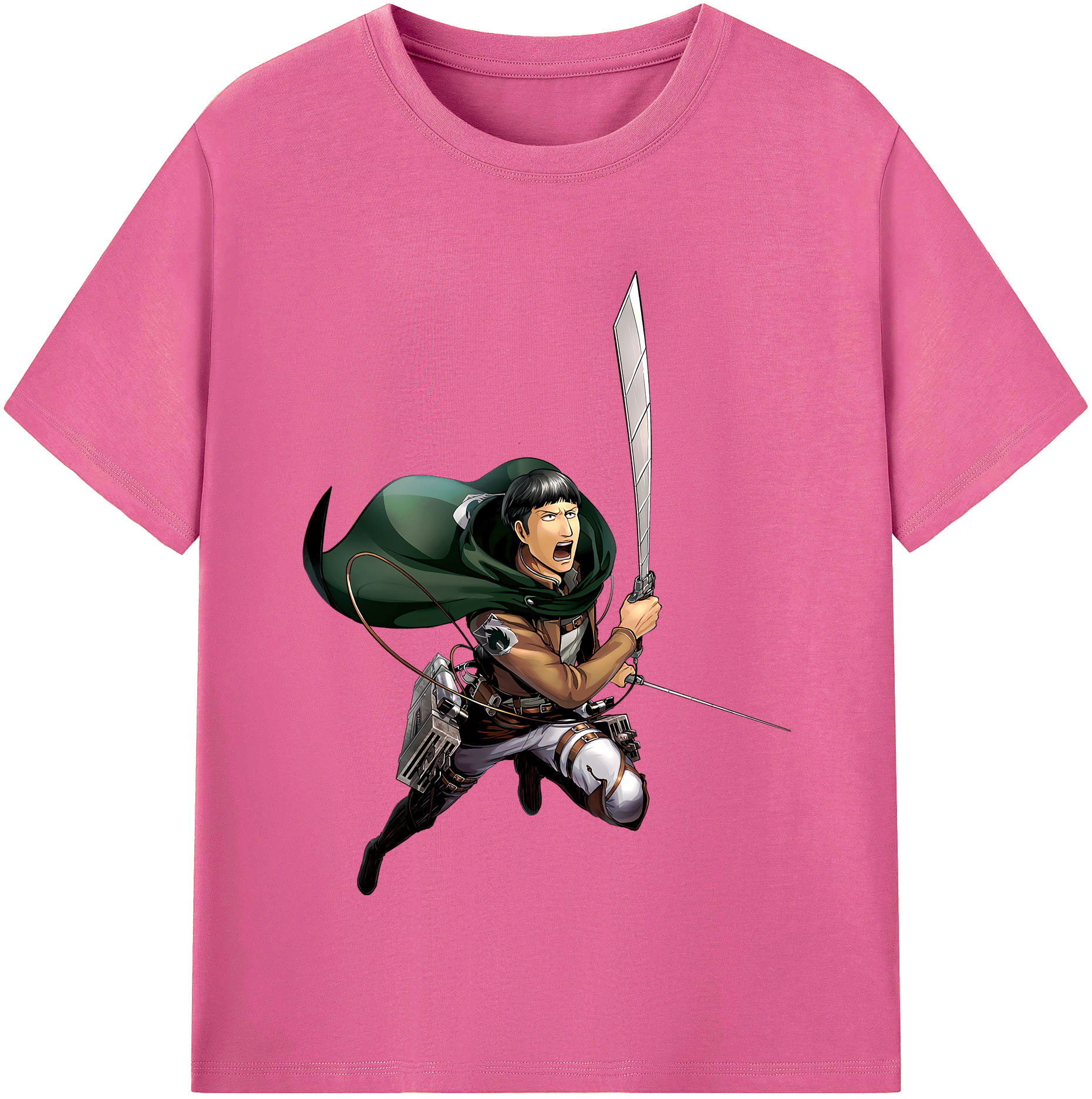 （画像用） 進撃の巨人 Attack on Titan レディースカジュアルプリントTシャツ（綿100％）