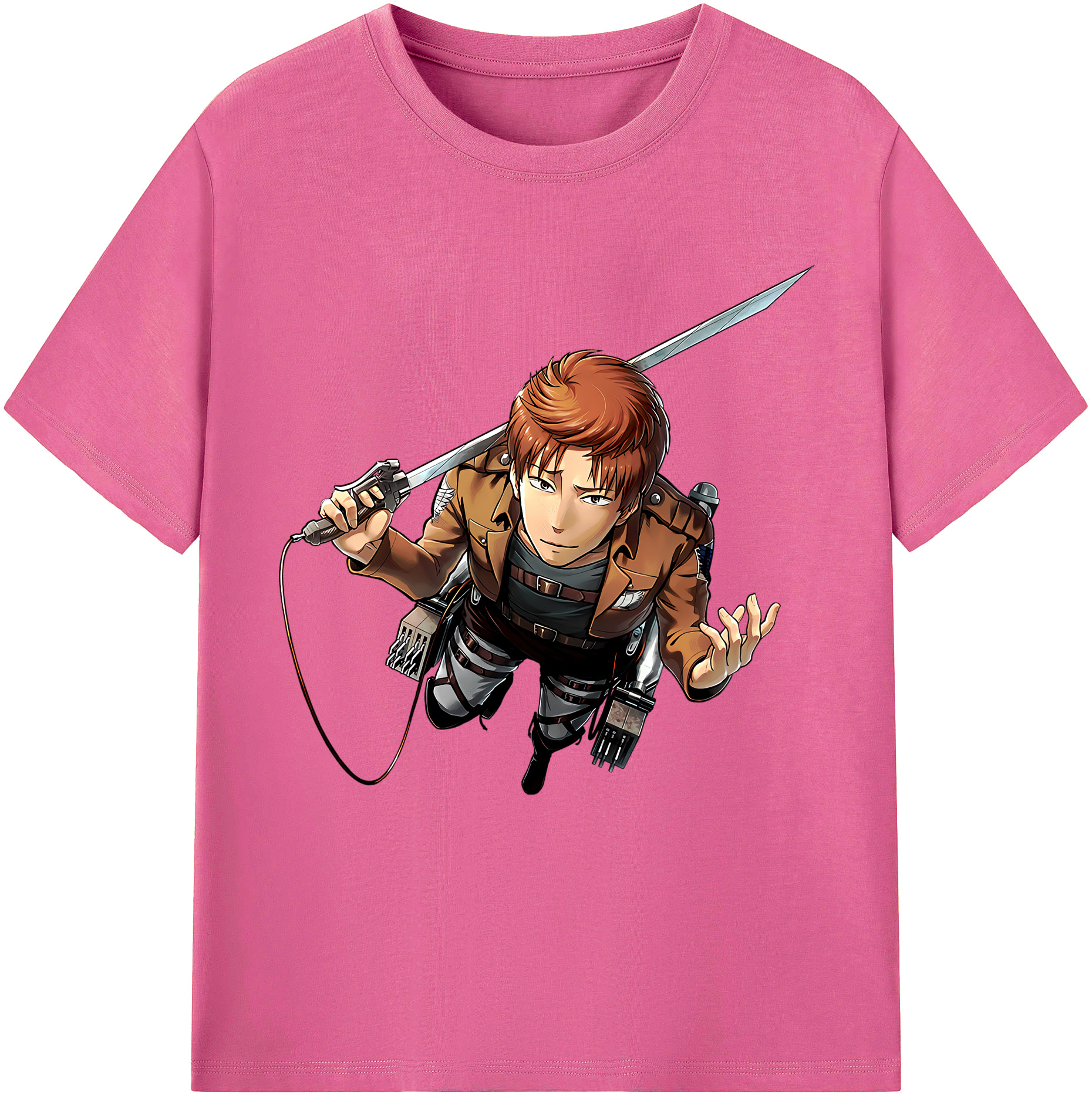 （画像用） 進撃の巨人 Attack on Titan レディースカジュアルプリントTシャツ（綿100％）