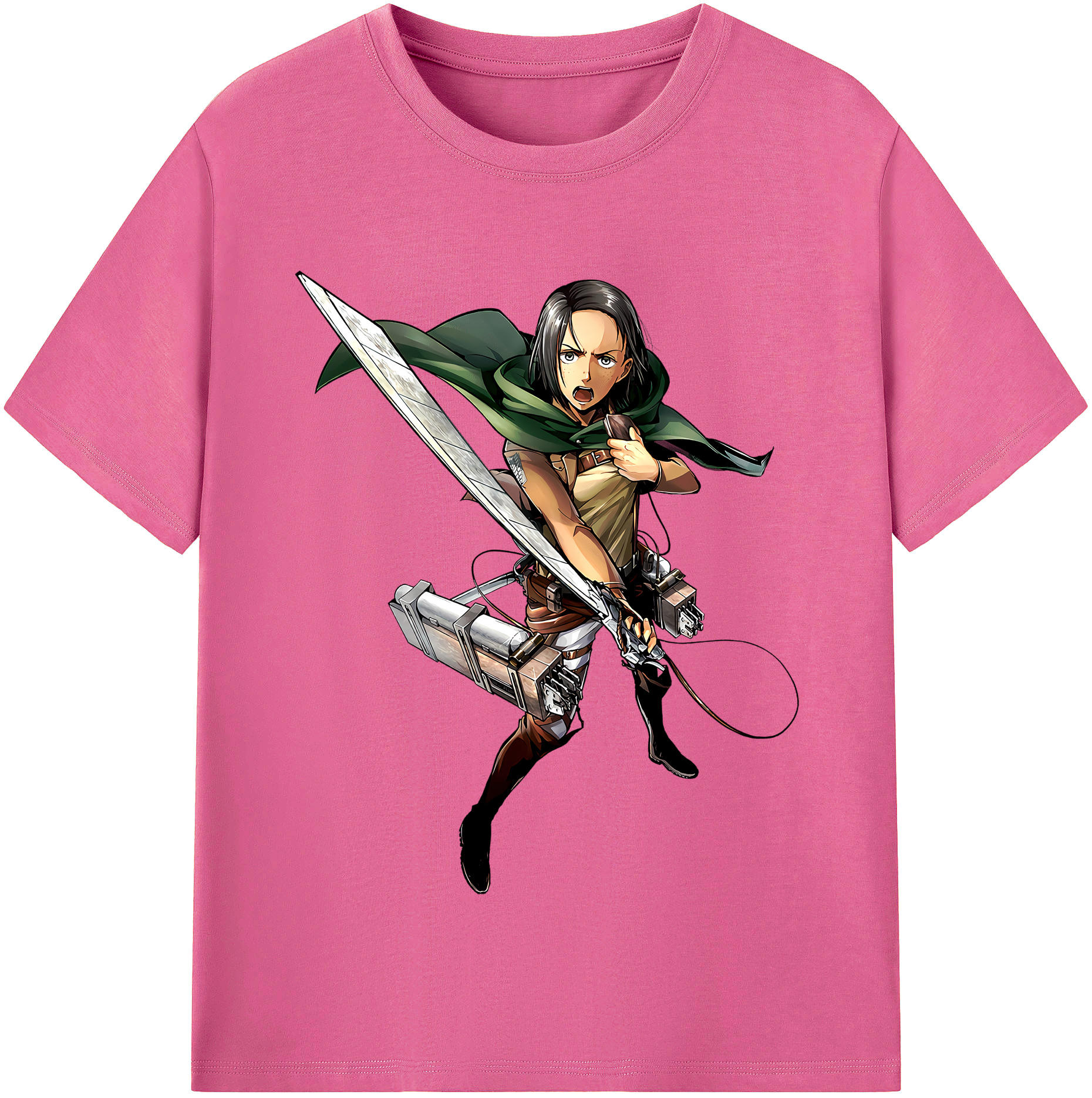 （画像用） 進撃の巨人 Attack on Titan レディースカジュアルプリントTシャツ（綿100％）