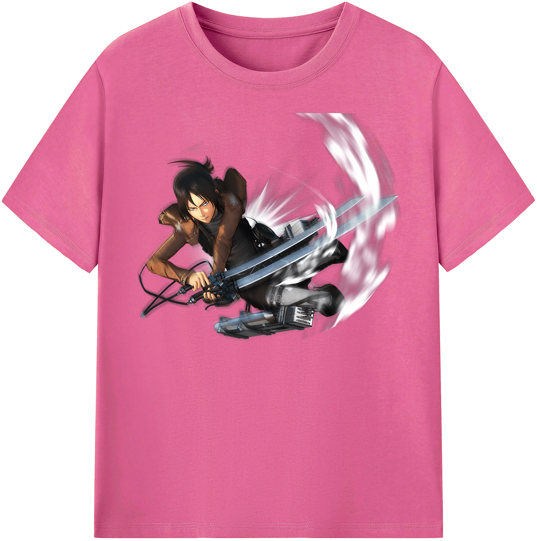 （画像用） 進撃の巨人 Attack on Titan レディースカジュアルプリントTシャツ（綿100％）