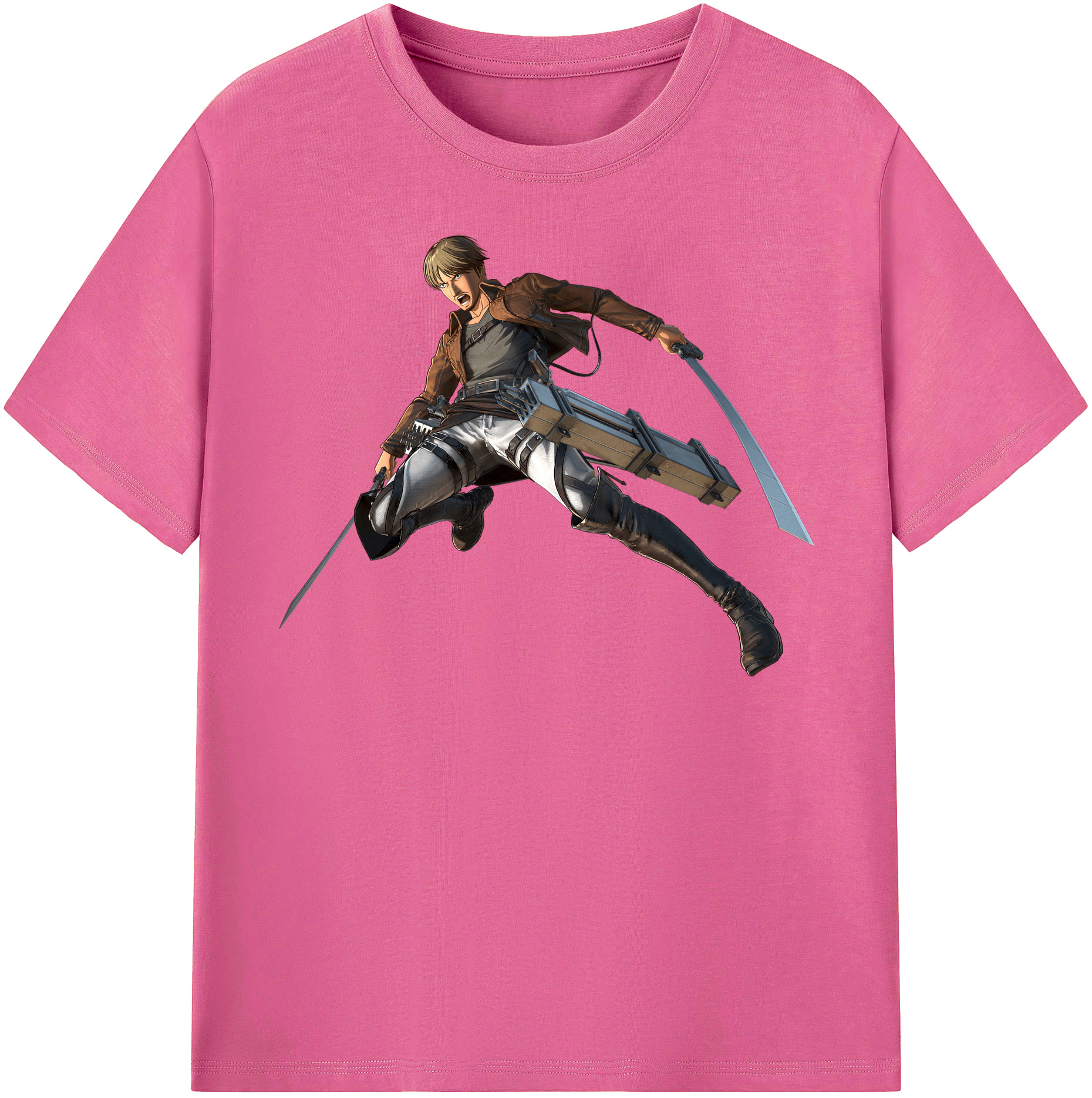 （画像用） 進撃の巨人 Attack on Titan レディースカジュアルプリントTシャツ（綿100％）
