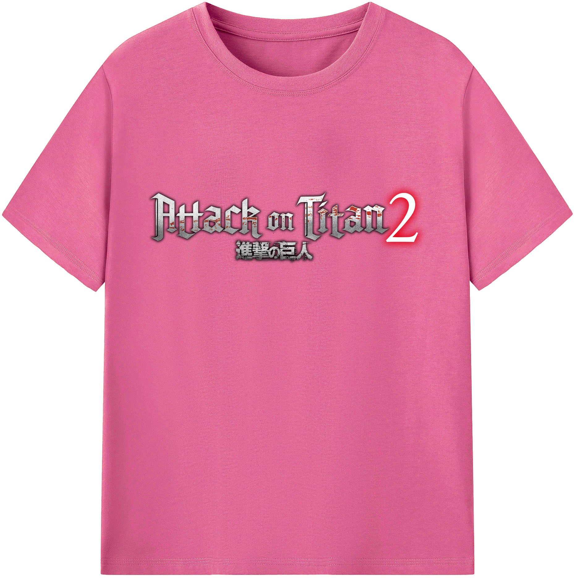 （画像用） 進撃の巨人 Attack on Titan レディースカジュアルプリントTシャツ（綿100％）