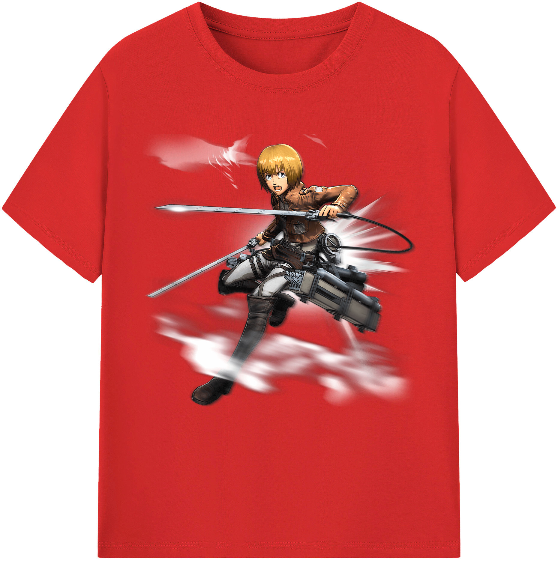 （画像用） 進撃の巨人 アルミン·アルレルト Attack on Titan Armin Arlert レディースカジュアルプリントTシャツ（綿100％）