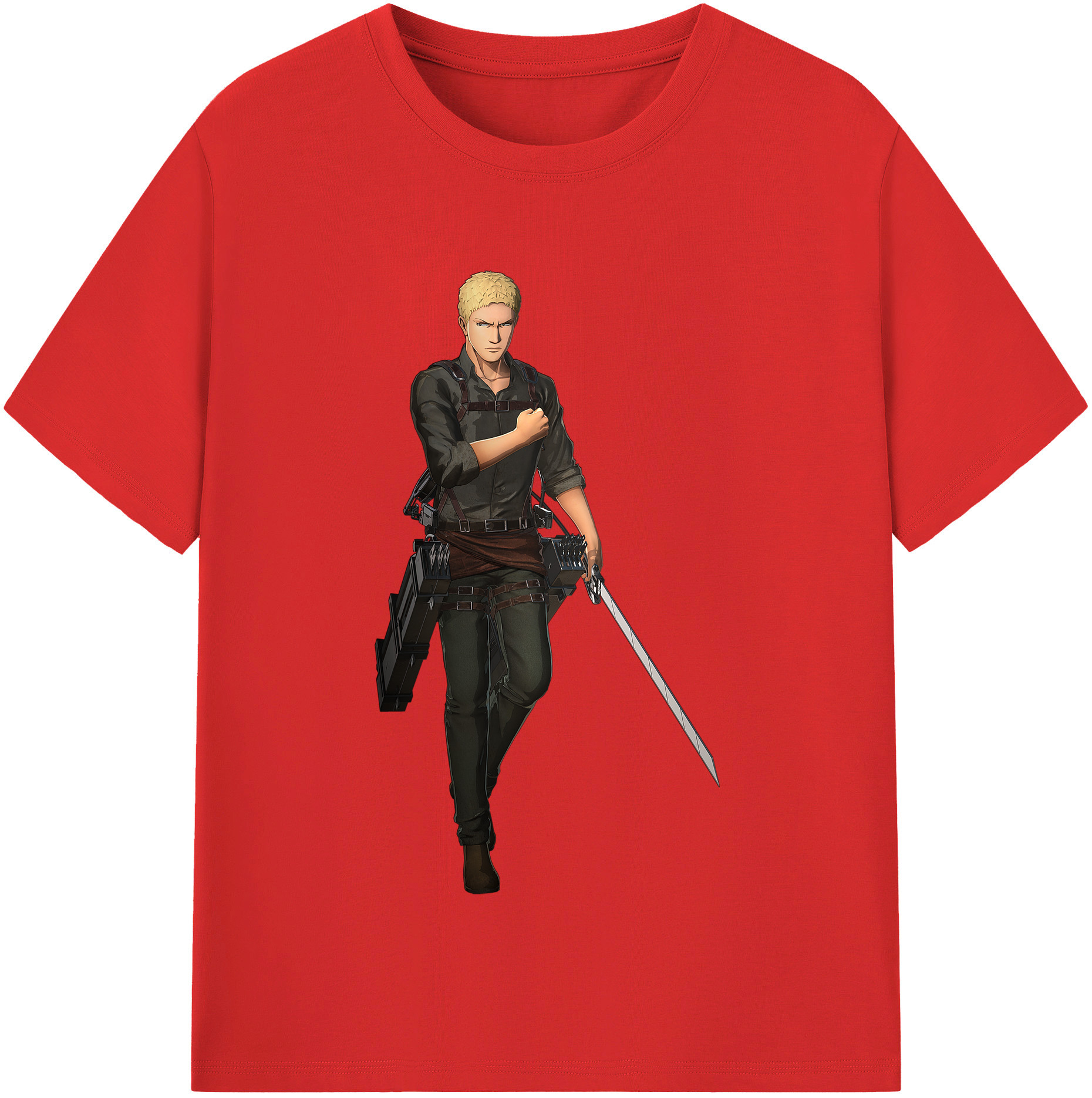 （画像用） 進撃の巨人 ライナー・ブラウン Attack on Titan Reiner Braun レディースカジュアルプリントTシャツ（綿100％）