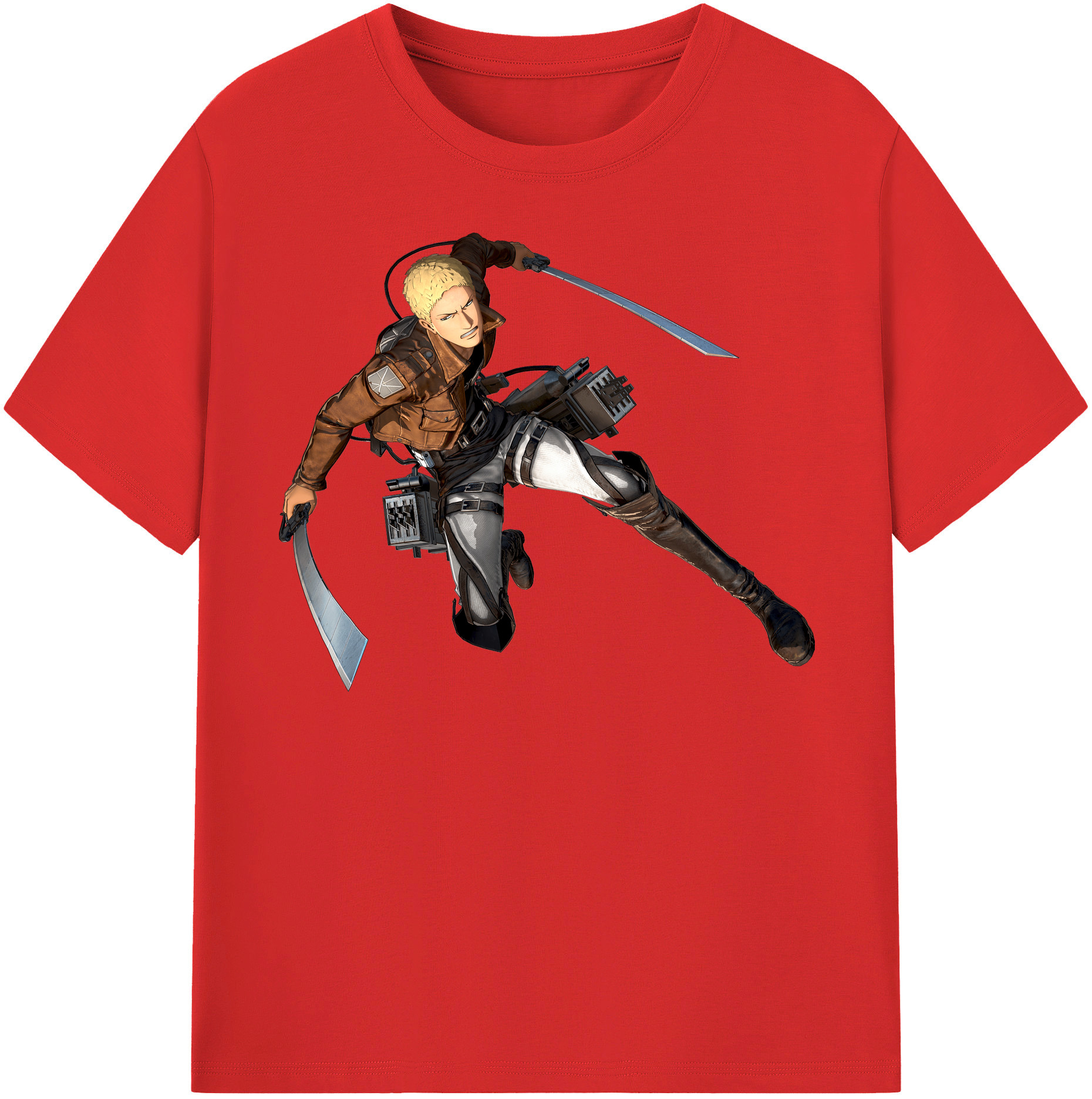 （画像用） 進撃の巨人 ライナー・ブラウン Attack on Titan Reiner Braun レディースカジュアルプリントTシャツ（綿100％）