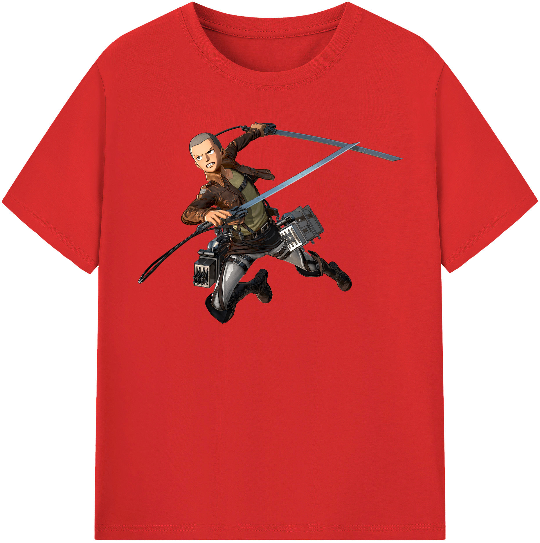 （画像用） 進撃の巨人 コニー·スプリンガー Attack on Titan Connie Springer レディースカジュアルプリントTシャツ（綿100％）
