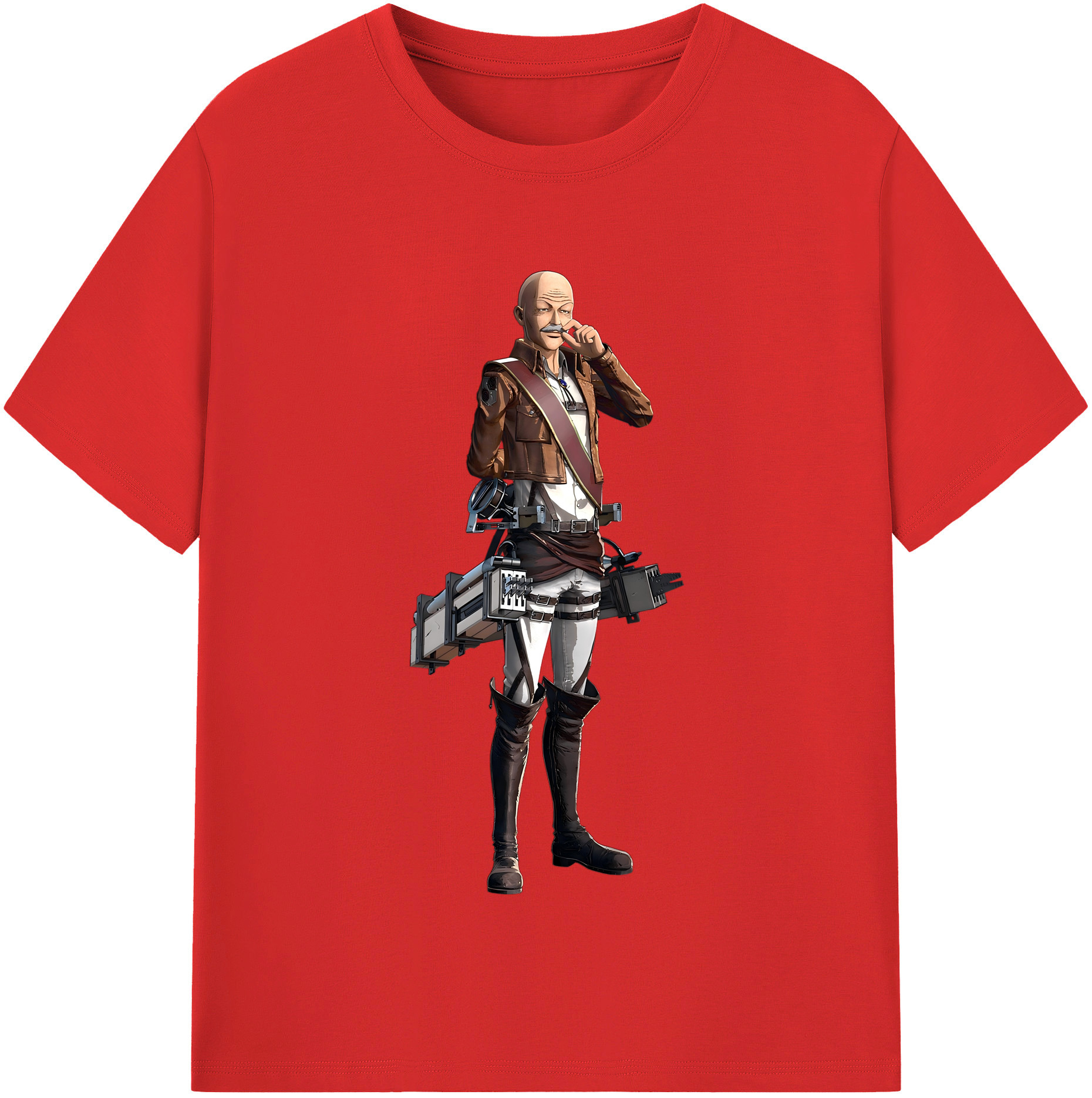 （画像用） 進撃の巨人 ドット·ピクシス Attack on Titan Dot Pixis レディースカジュアルプリントTシャツ（綿100％）