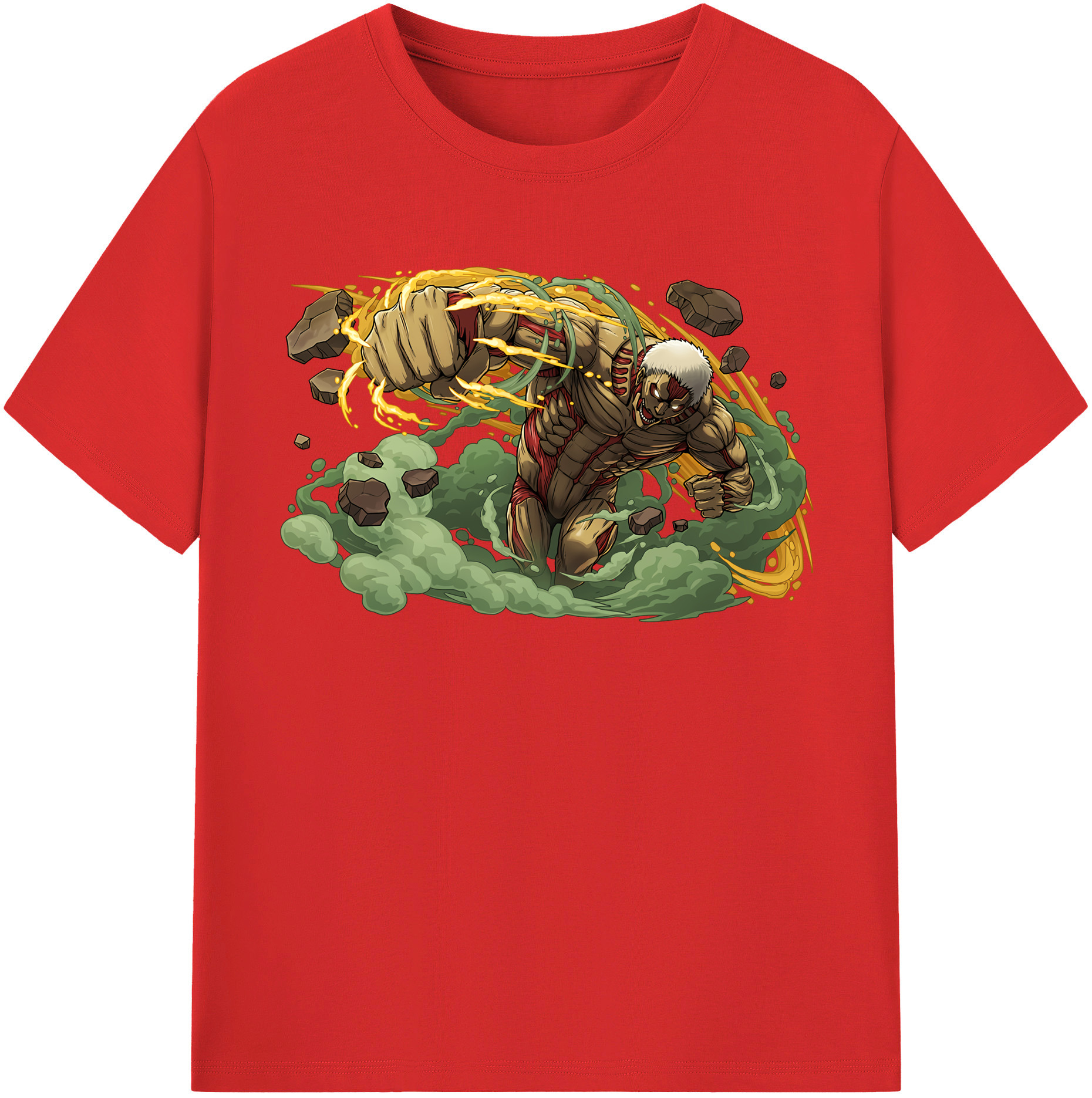 （画像用） 進撃の巨人 Attack on Titan レディースカジュアルプリントTシャツ（綿100％）