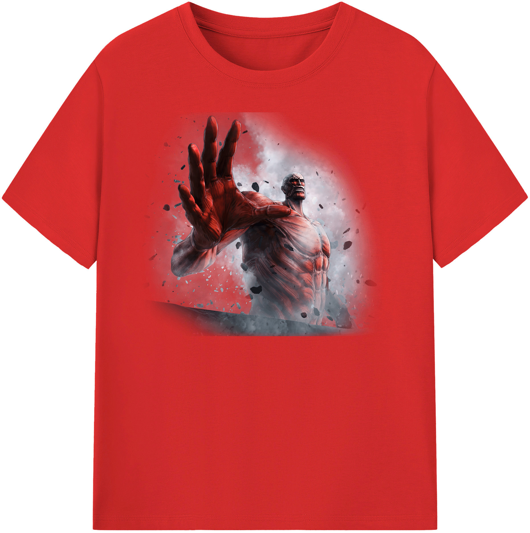 （画像用） 進撃の巨人 Attack on Titan レディースカジュアルプリントTシャツ（綿100％）