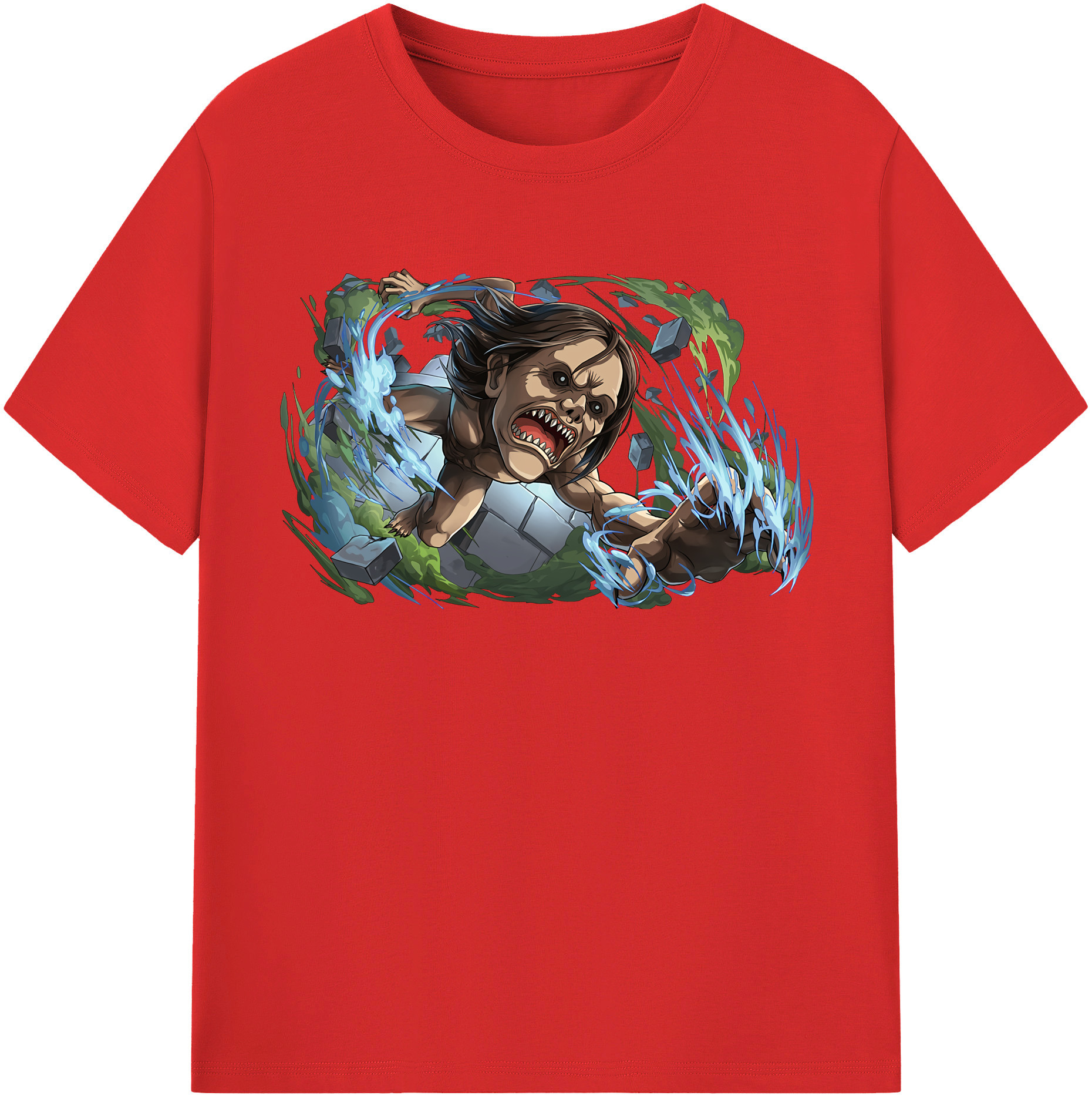 （画像用） 進撃の巨人 Attack on Titan レディースカジュアルプリントTシャツ（綿100％）