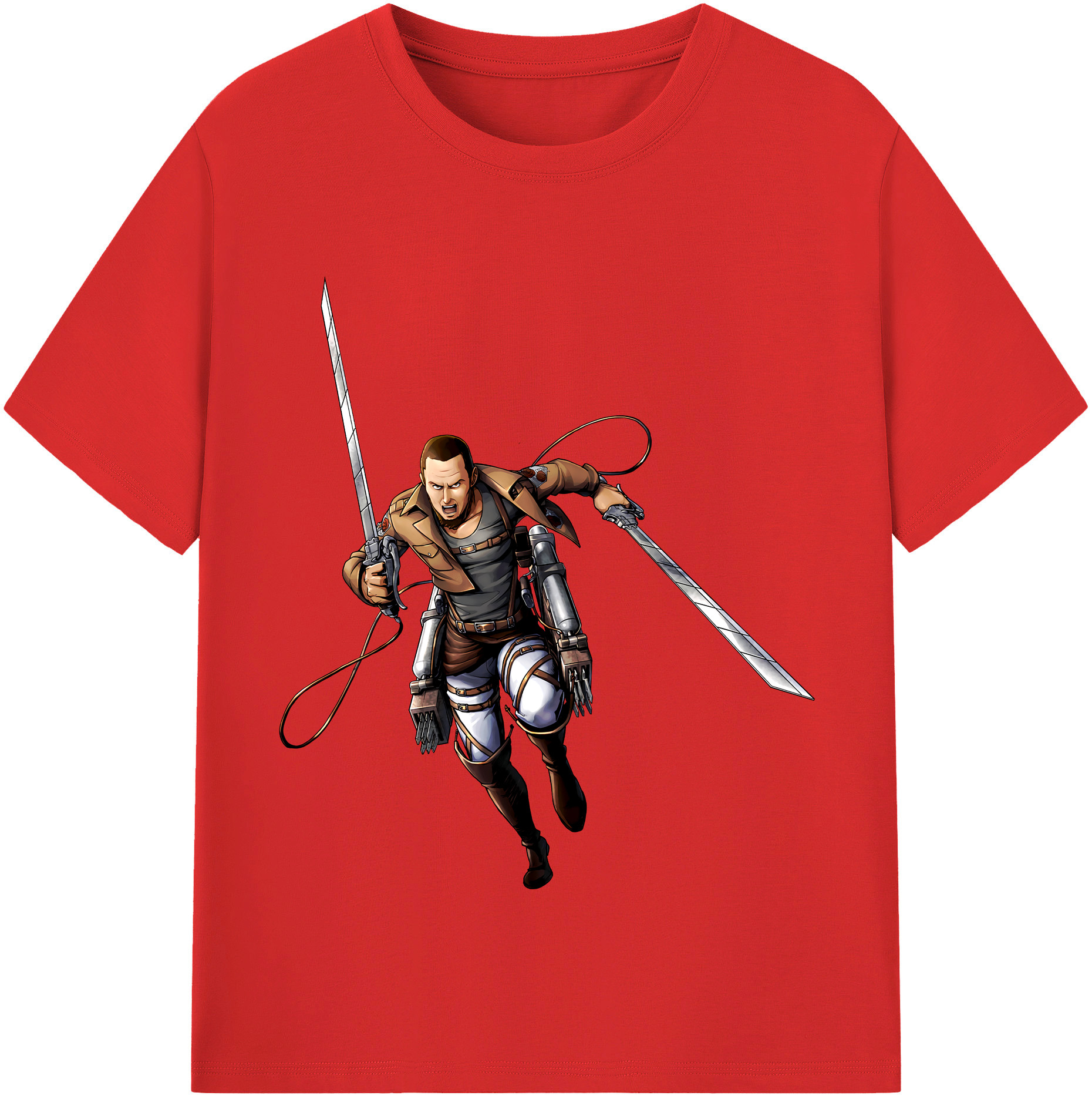 （画像用） 進撃の巨人 Attack on Titan レディースカジュアルプリントTシャツ（綿100％）