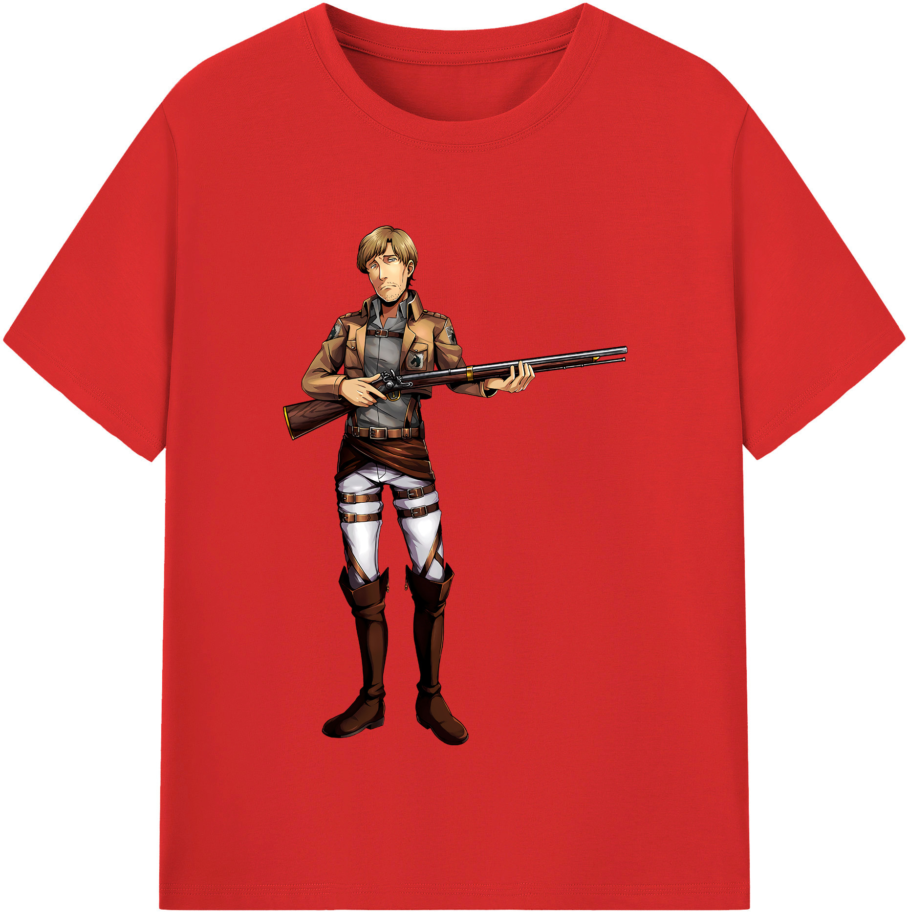 （画像用） 進撃の巨人 Attack on Titan レディースカジュアルプリントTシャツ（綿100％）