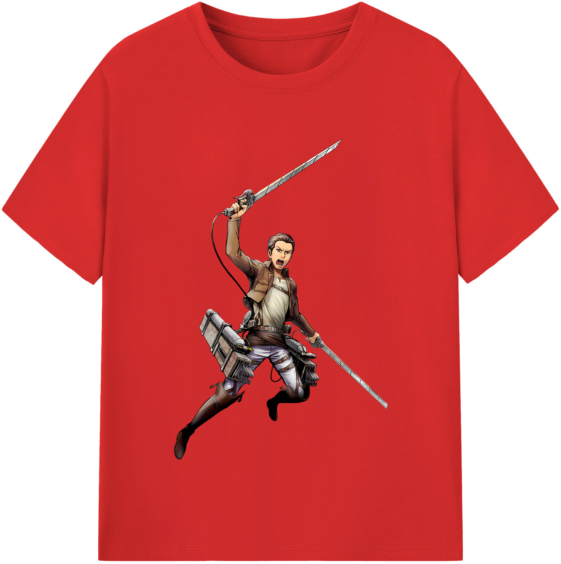 （画像用） 進撃の巨人 Attack on Titan レディースカジュアルプリントTシャツ（綿100％）