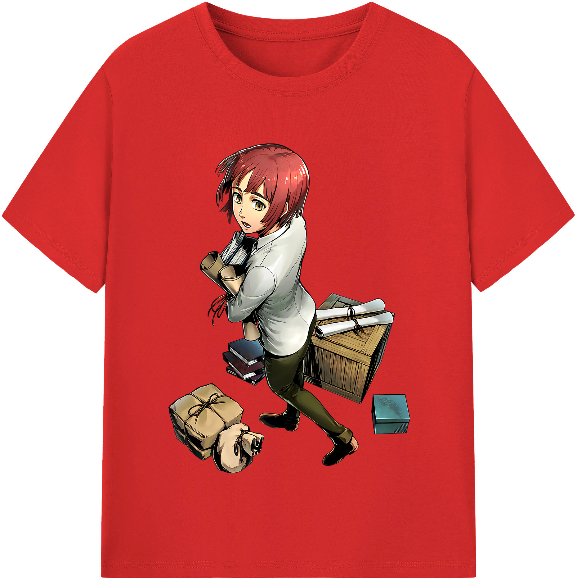 （画像用） 進撃の巨人 Attack on Titan レディースカジュアルプリントTシャツ（綿100％）