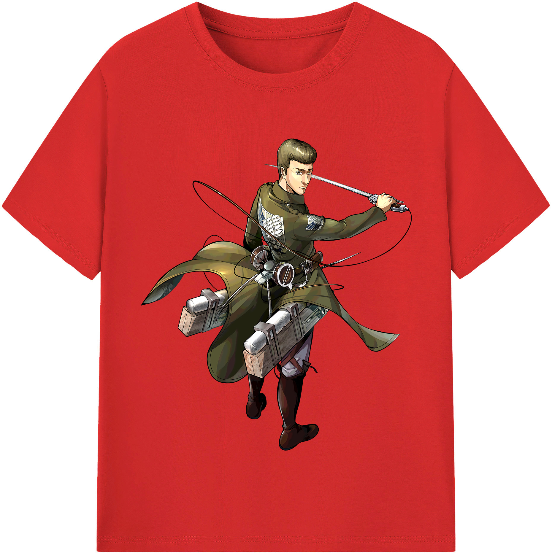 （画像用） 進撃の巨人 Attack on Titan レディースカジュアルプリントTシャツ（綿100％）