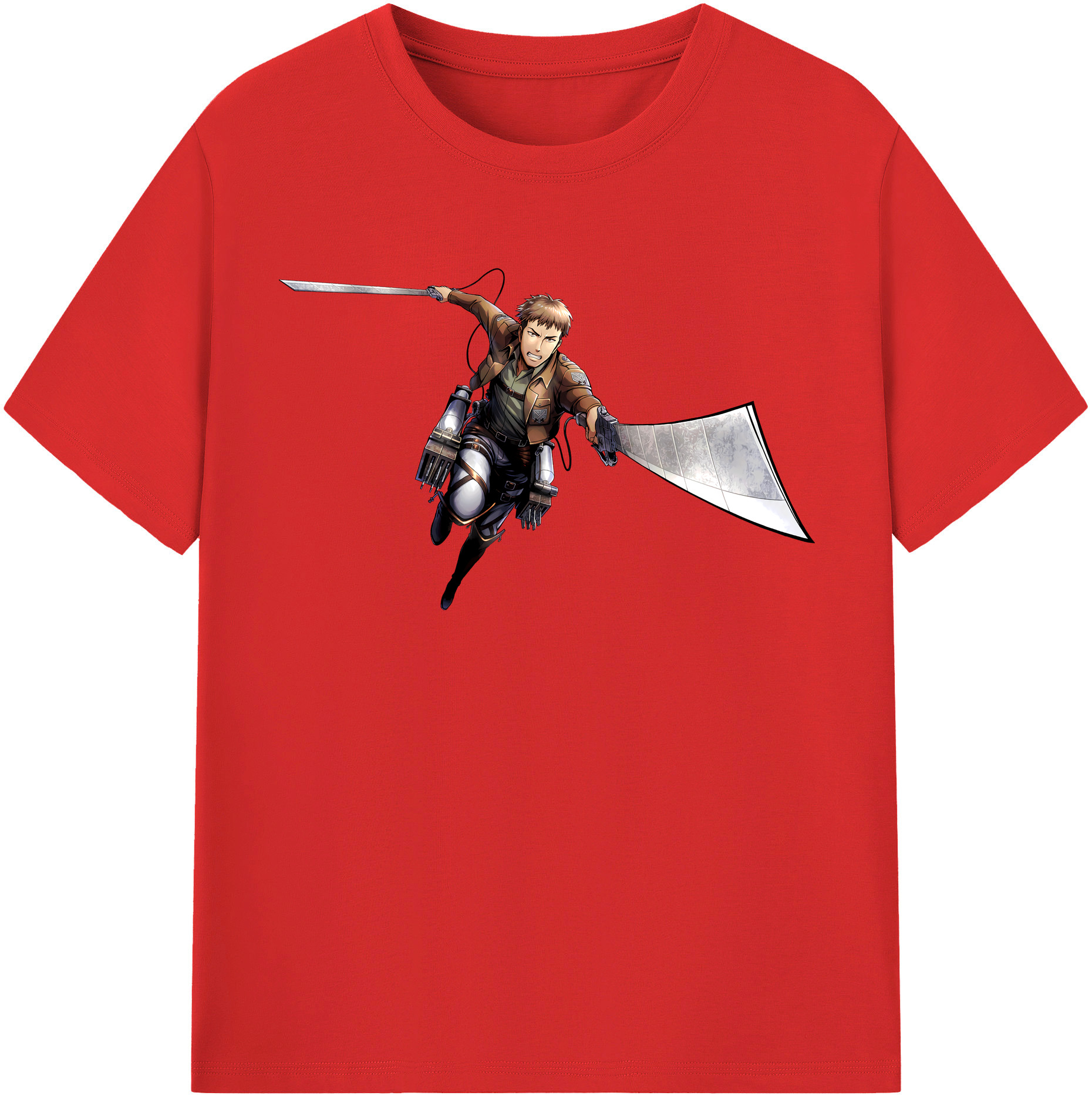 （画像用） 進撃の巨人 Attack on Titan レディースカジュアルプリントTシャツ（綿100％）