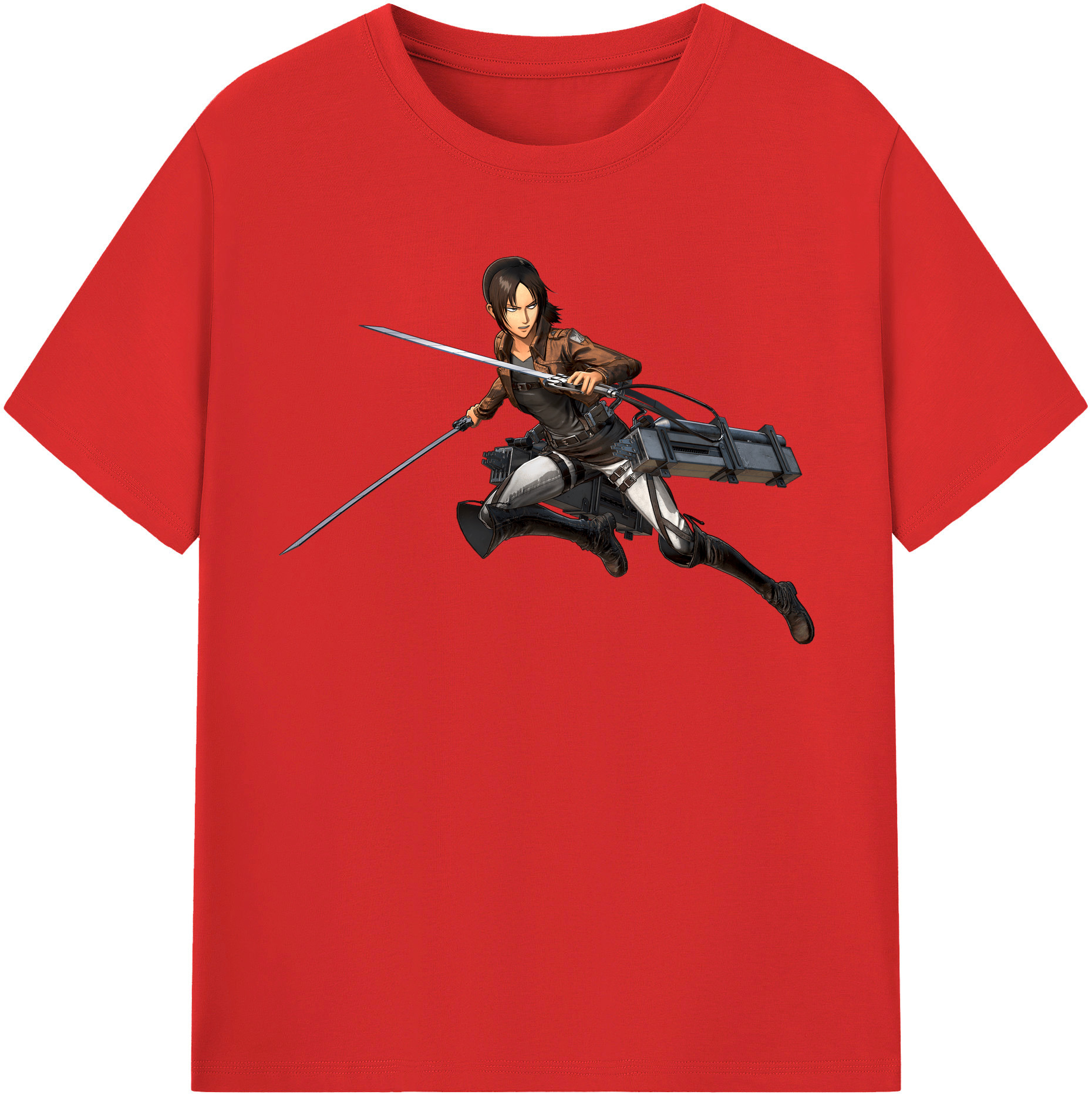 （画像用） 進撃の巨人 Attack on Titan レディースカジュアルプリントTシャツ（綿100％）