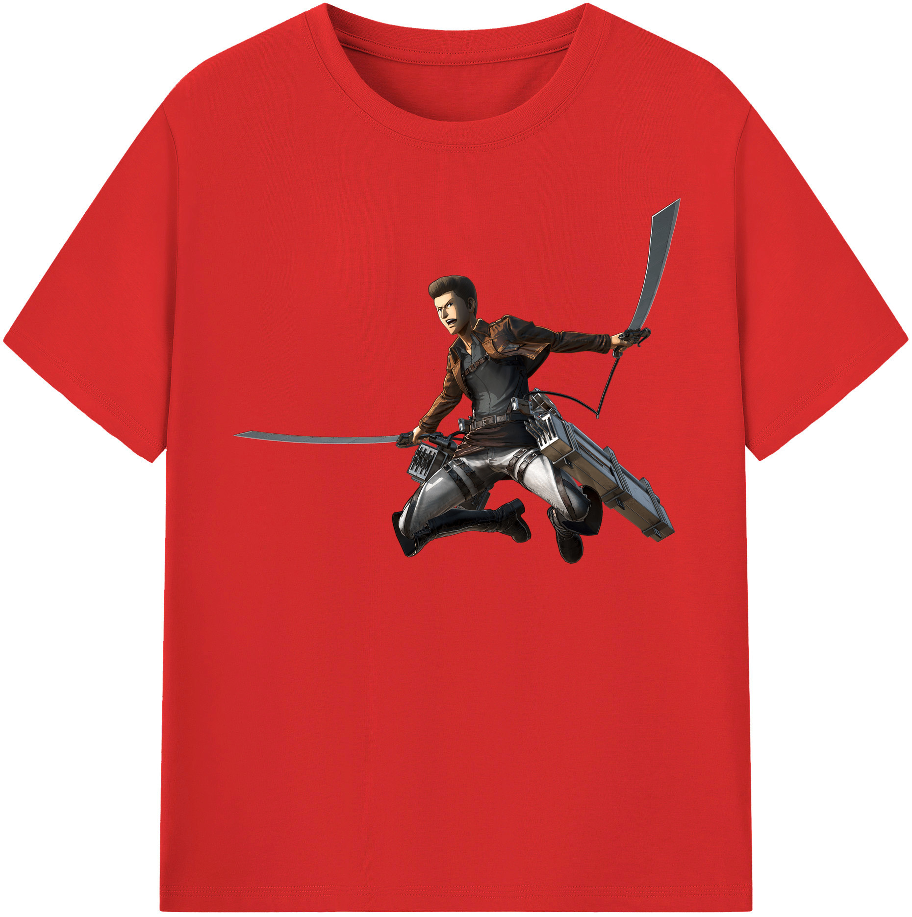 （画像用） 進撃の巨人 Attack on Titan レディースカジュアルプリントTシャツ（綿100％）