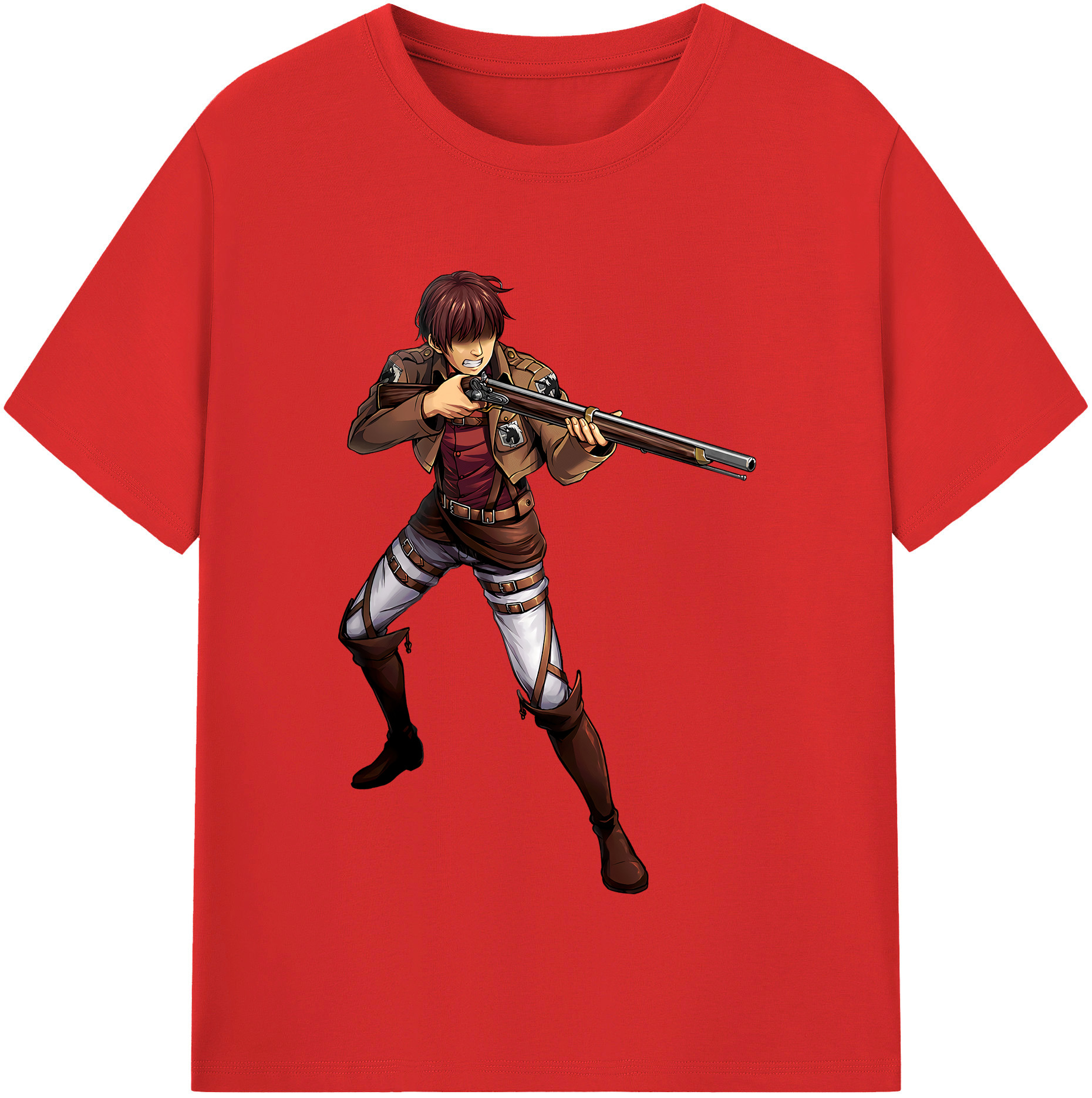 （画像用） 進撃の巨人 Attack on Titan レディースカジュアルプリントTシャツ（綿100％）