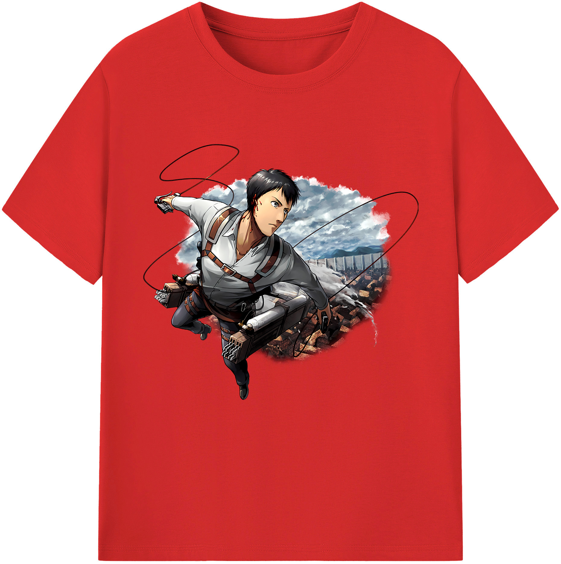 （画像用） 進撃の巨人 ベルトルト・フーバー Attack on Titan Bertholdt Hoover レディースカジュアルプリントTシャツ（綿100％）