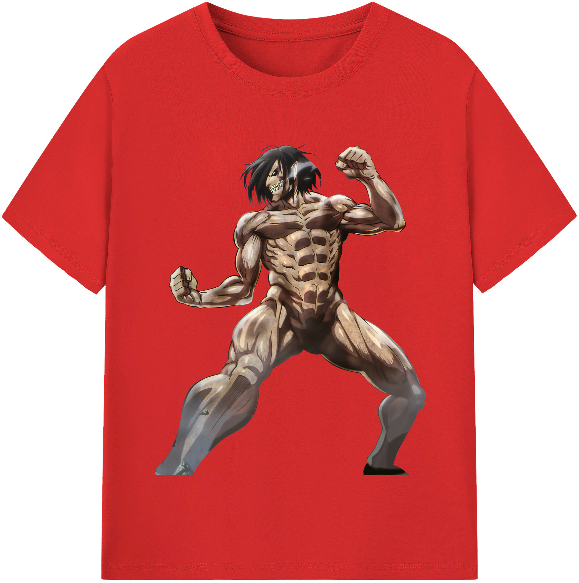 （画像用） 進撃の巨人 Attack on Titan レディースカジュアルプリントTシャツ（綿100％）