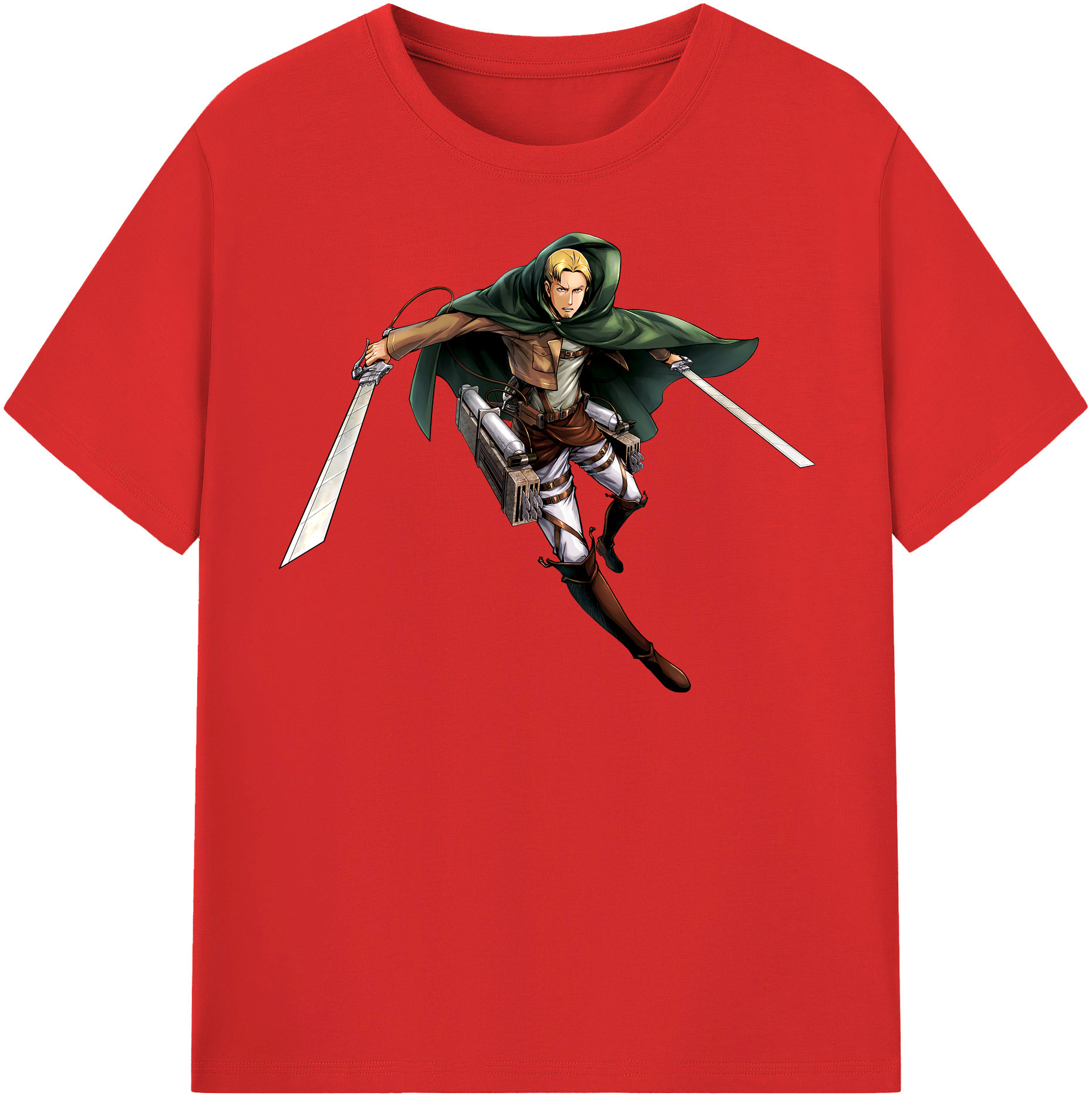 （画像用） 進撃の巨人 Attack on Titan レディースカジュアルプリントTシャツ（綿100％）