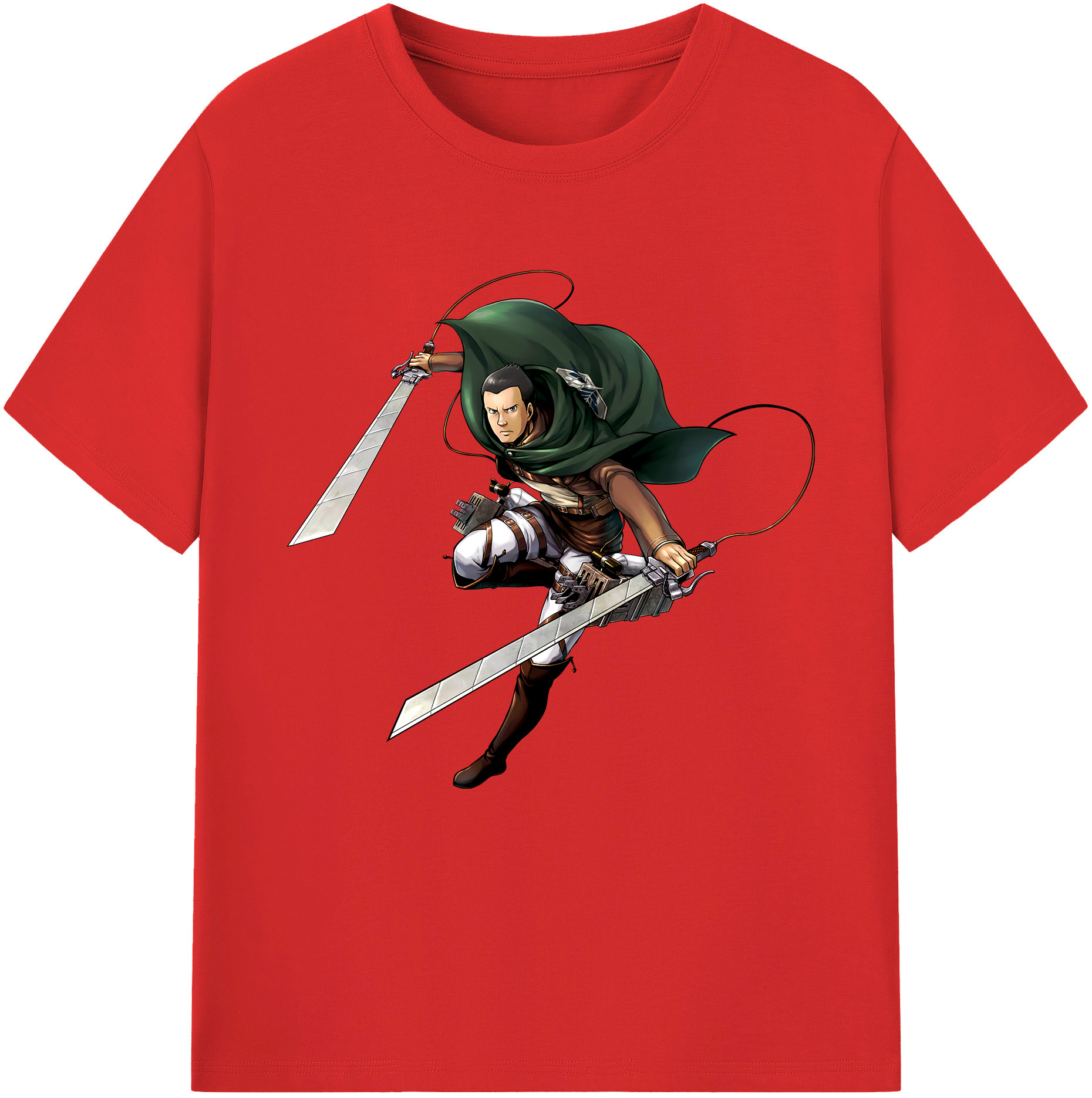 （画像用） 進撃の巨人 Attack on Titan レディースカジュアルプリントTシャツ（綿100％）