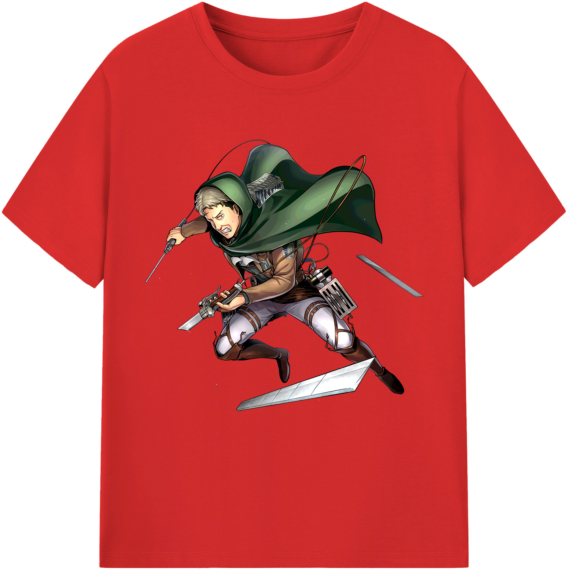 （画像用） 進撃の巨人 Attack on Titan レディースカジュアルプリントTシャツ（綿100％）