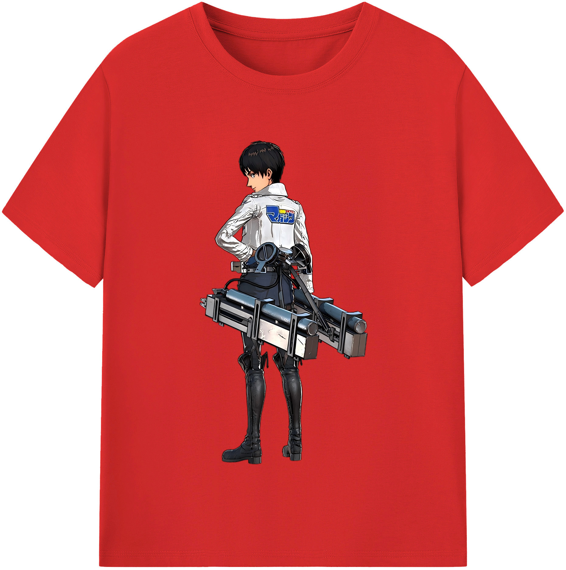 （画像用） 進撃の巨人 エレン･イェーガー Attack on Titan Eren Jäger レディースカジュアルプリントTシャツ（綿100％）